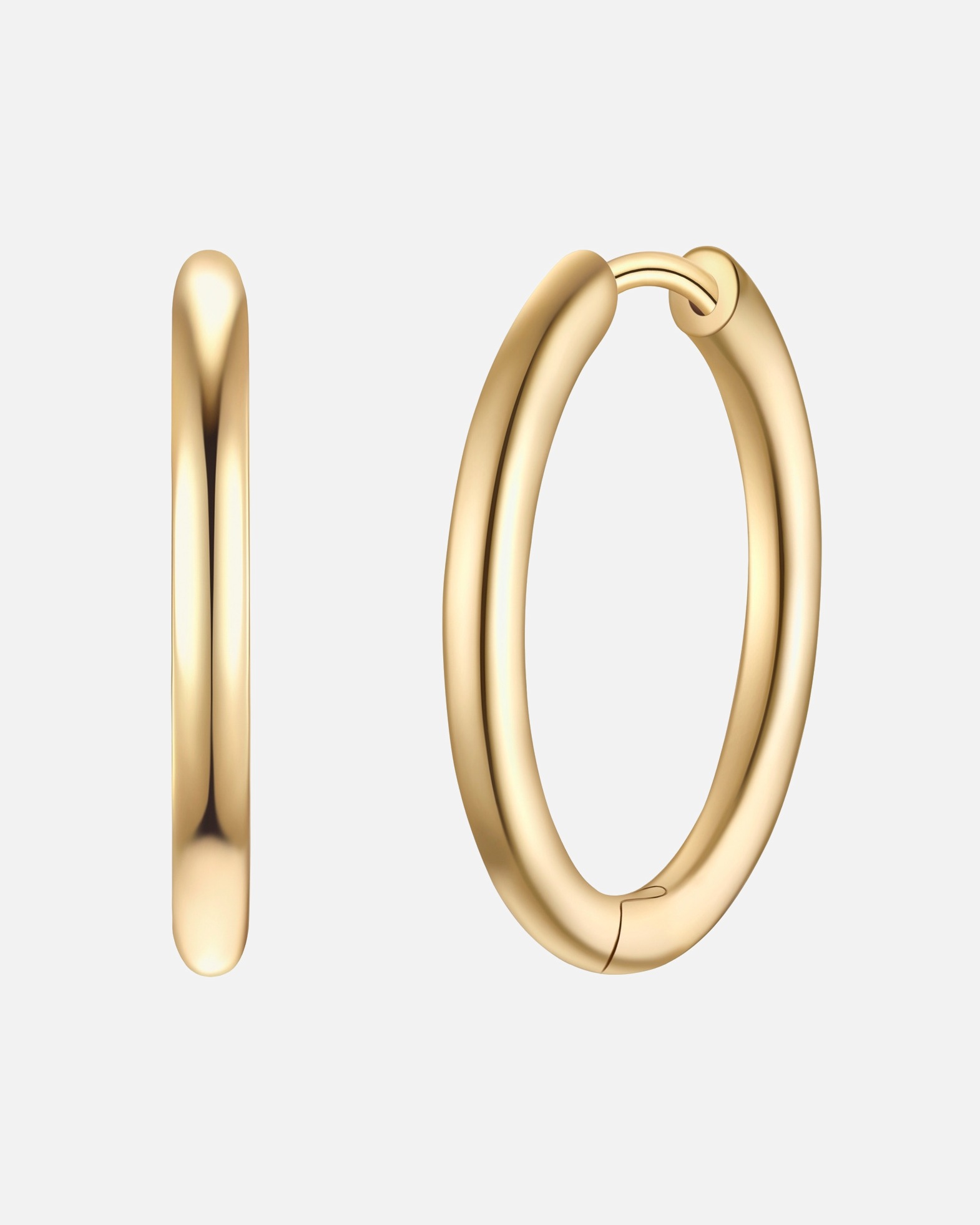 Créoles for FemmeCréoles en argent sterling en or jaune20,5 mm