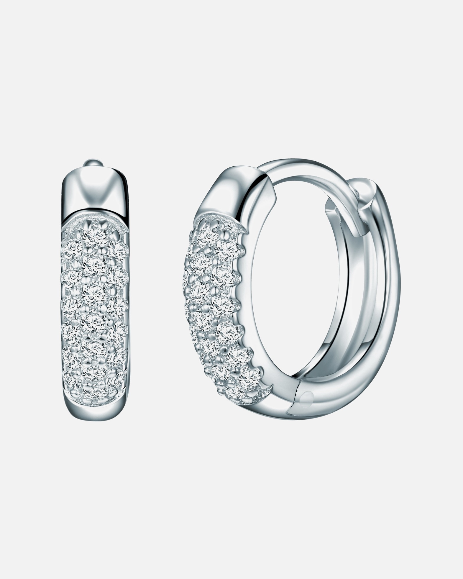 Créoles for FemmeRafaela DonataCréoles en argent Argent sterling Oxyde de zirconium (CZ) en Argent13,0 mm