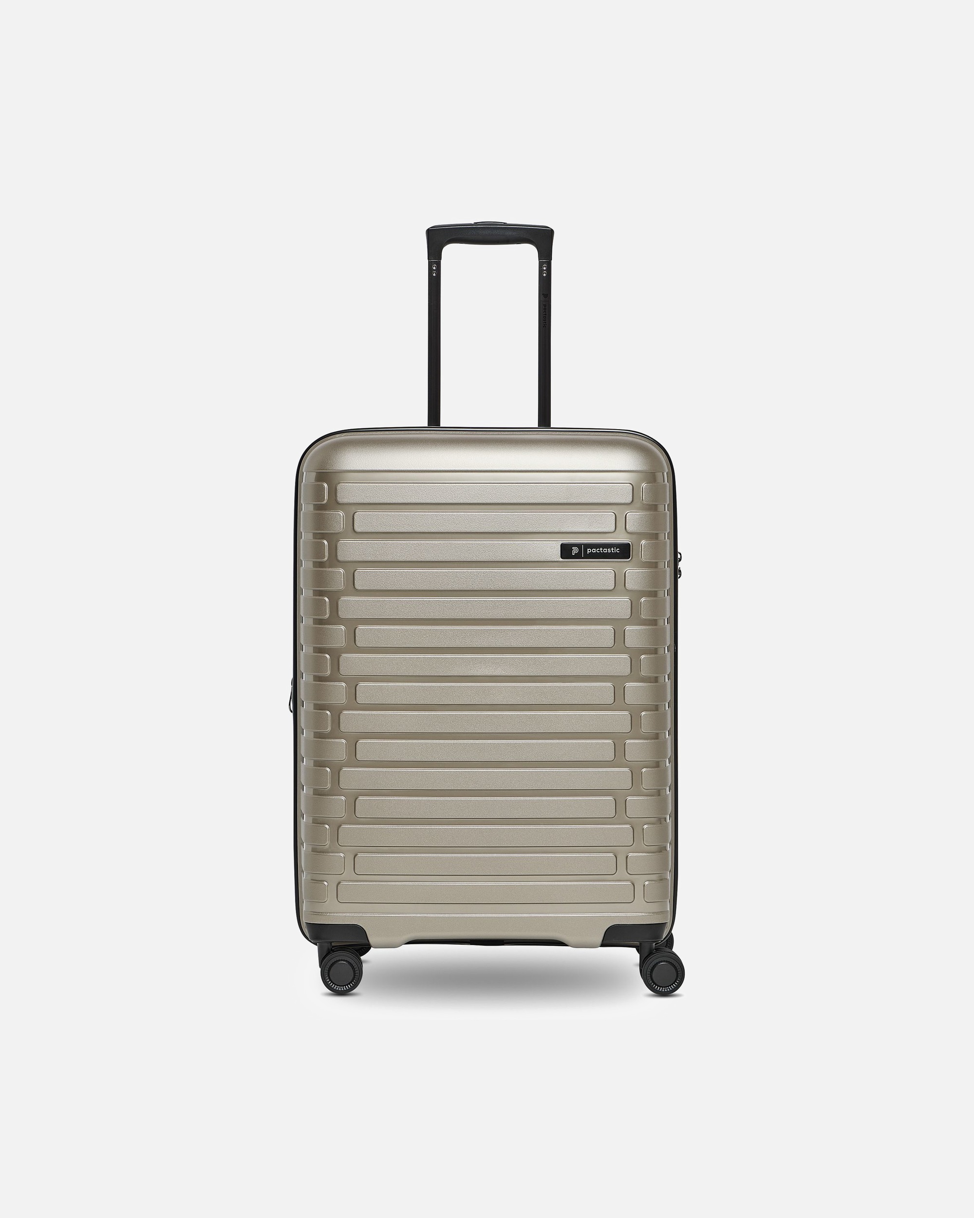 Trolley für Männlich Pactastic Collection 04 THE MEDIUM + 4 Rollen Trolley M 66 cm mit Dehnfalte champaign-metallic