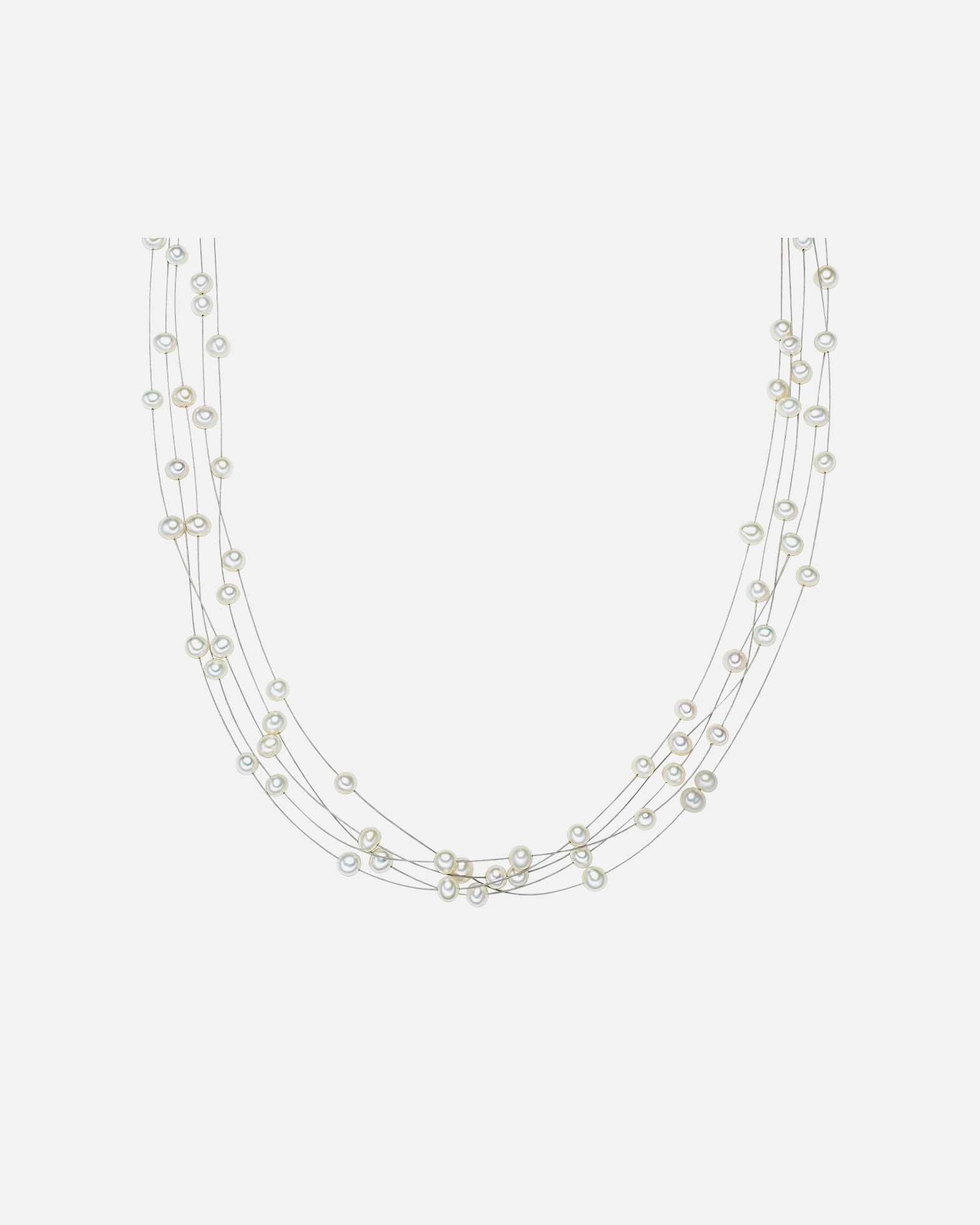 Collier for FemmeCollier de perles Perle de culture d'eau douce Perle de culture d'eau douce en Blanc43,0 cm