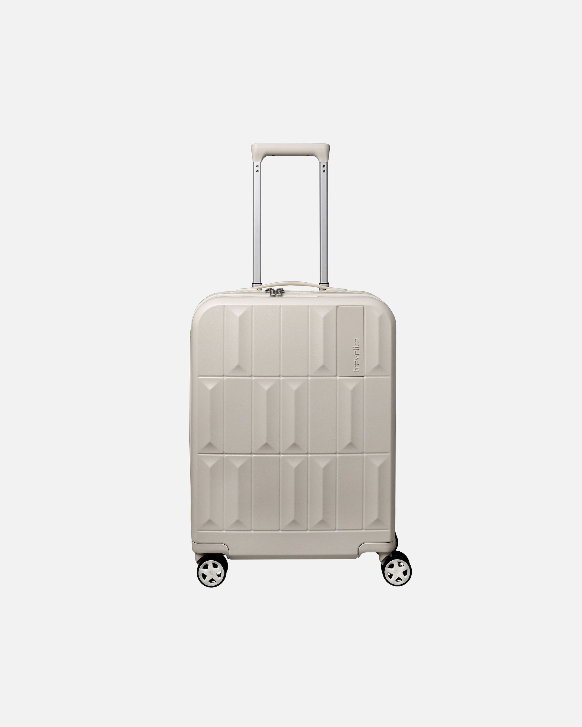 Handgepäckkoffer für Männlich Travelite Panello 4 Rollen Kabinentrolley 55 cm ivory