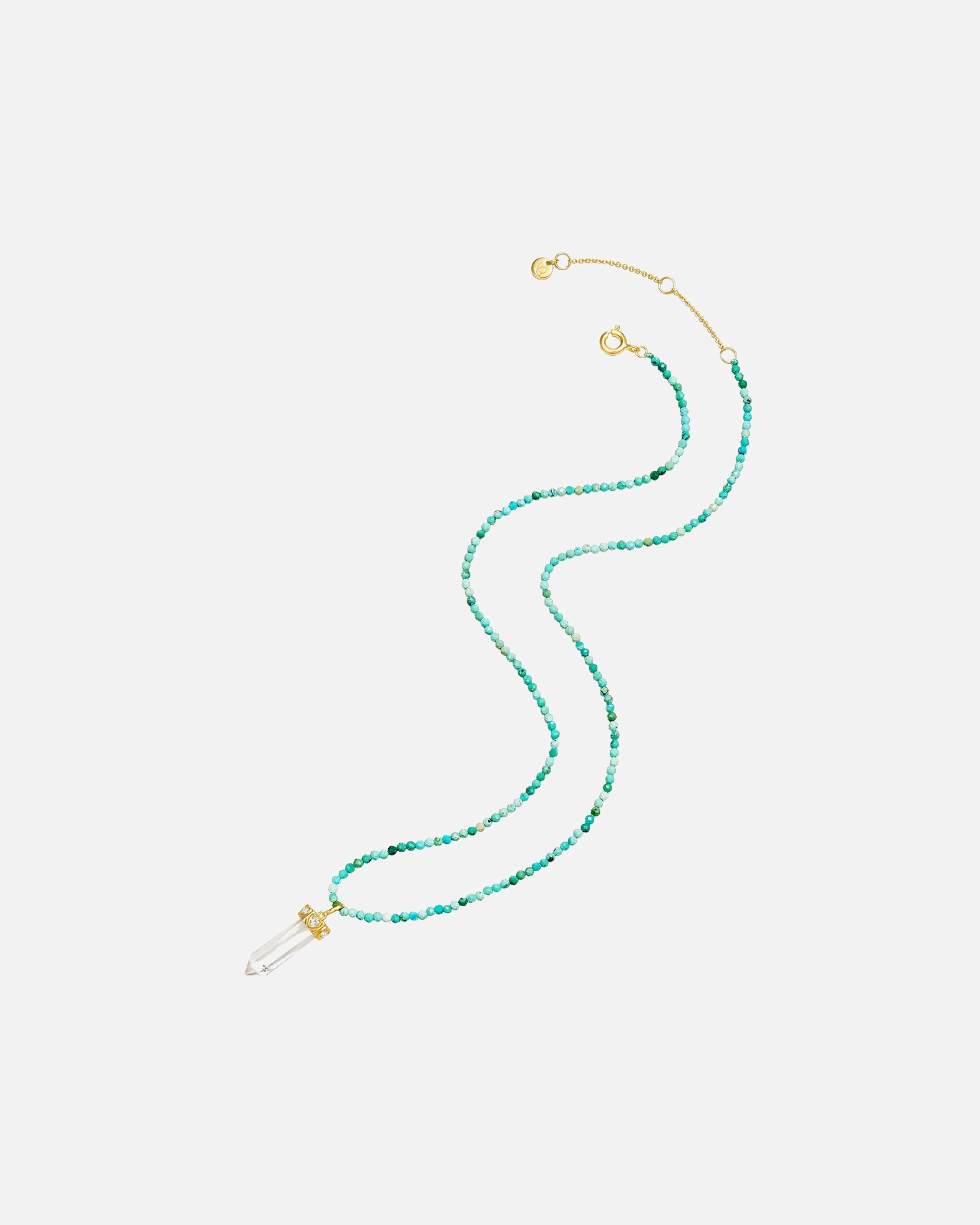 Collier for FemmeGlanzstücke MünchenCollier en argent Turquoise Oxyde de zirconium (CZ) en Turquoise40,0 cm Basiskette + 5,0 cm Verlängerung