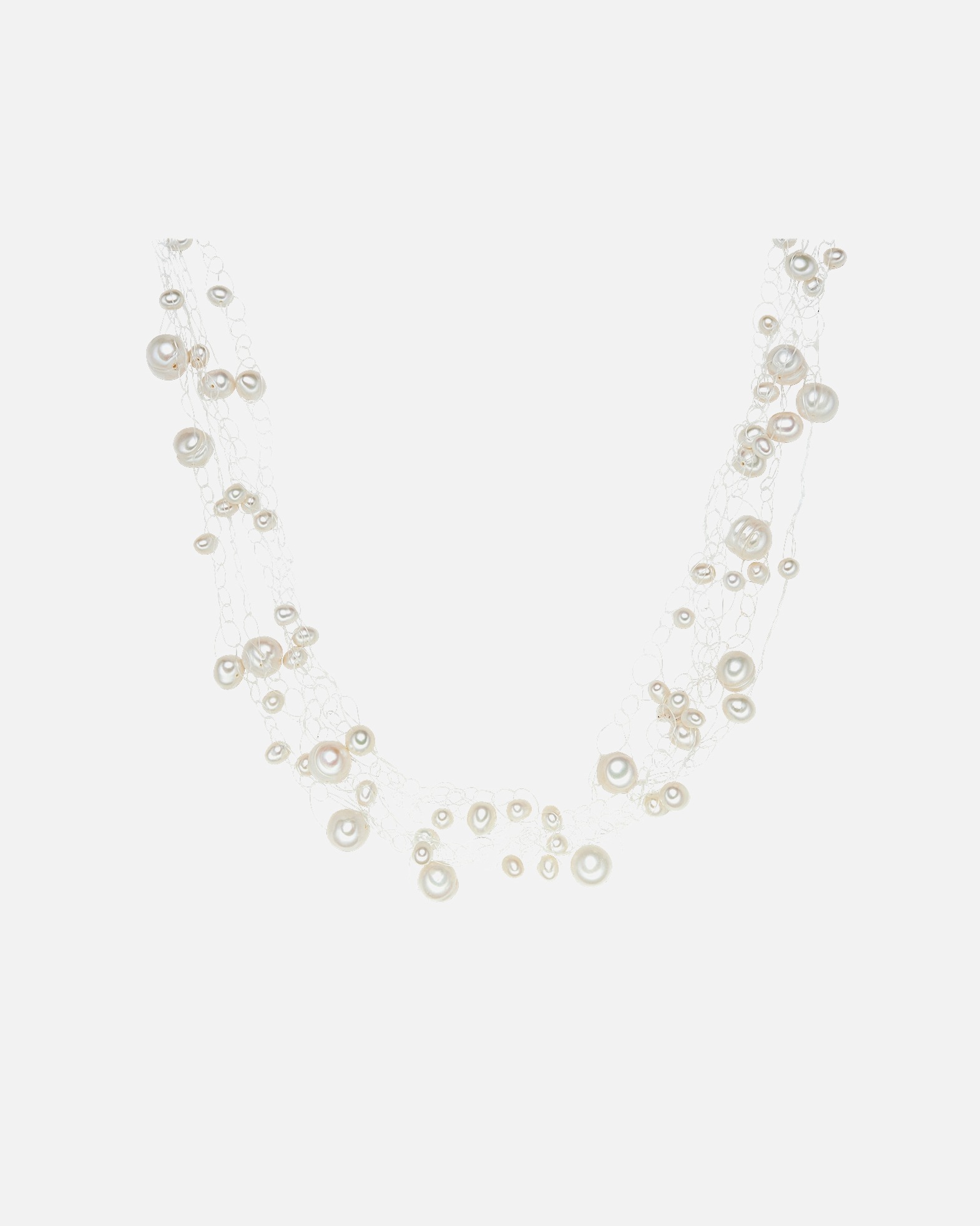 Collier for FemmeCollier de perles Perle de culture d'eau douce Perle de culture d'eau douce en Blanc42,0 cm Basiskette + 5,0 cm Verlängerung