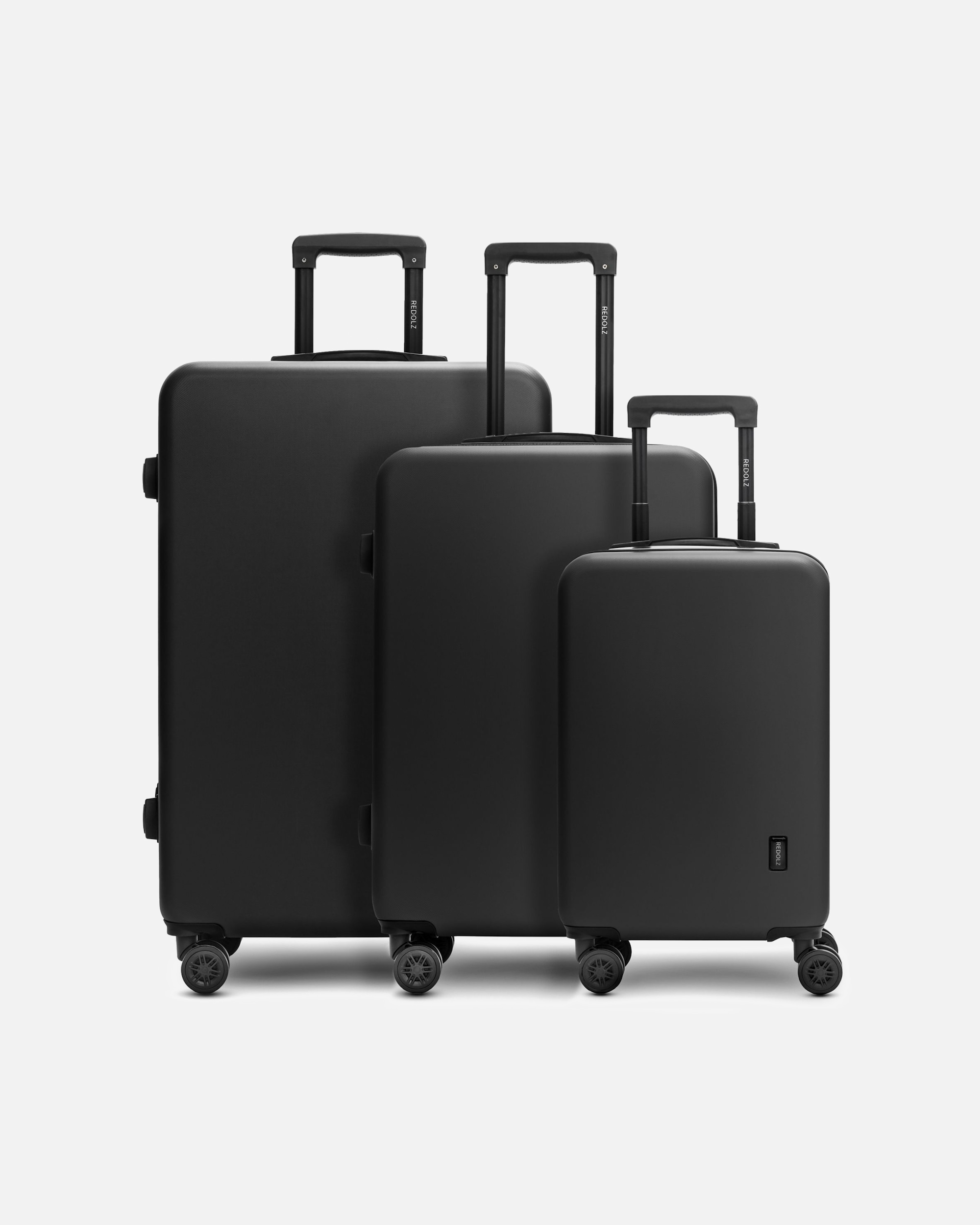 Koffer für Männlich Redolz Essentials 09 3-SET 4 Rollen Kofferset 3-teilig black 2
