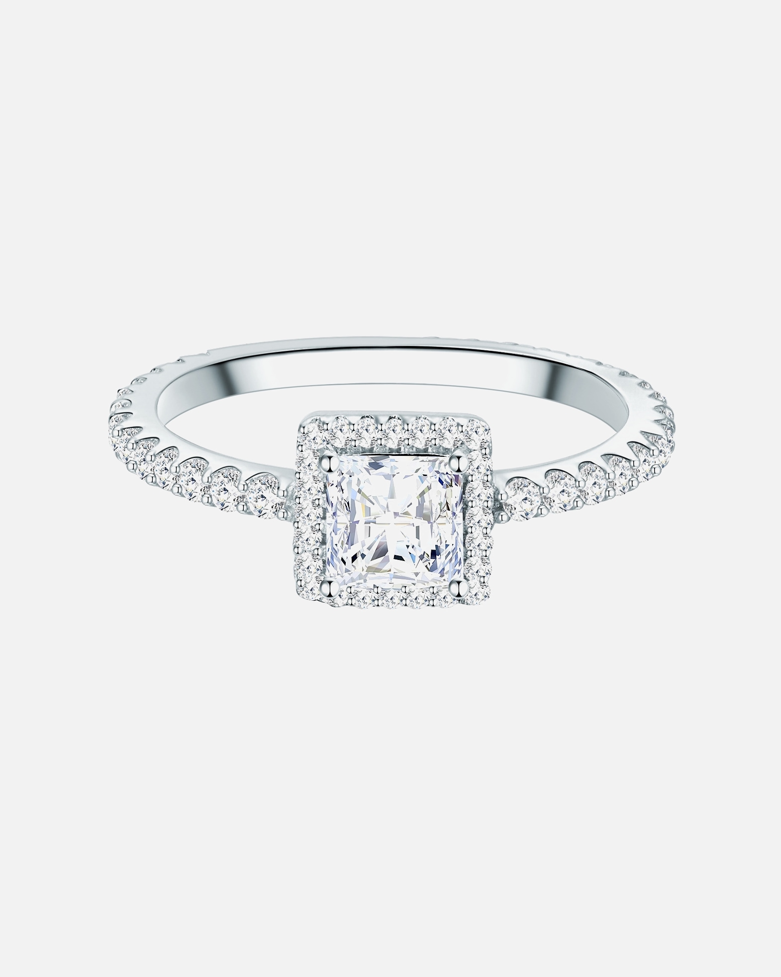 Bague for FemmeTrilaniBague en argent Argent sterling Oxyde de zirconium (CZ) en Argent56