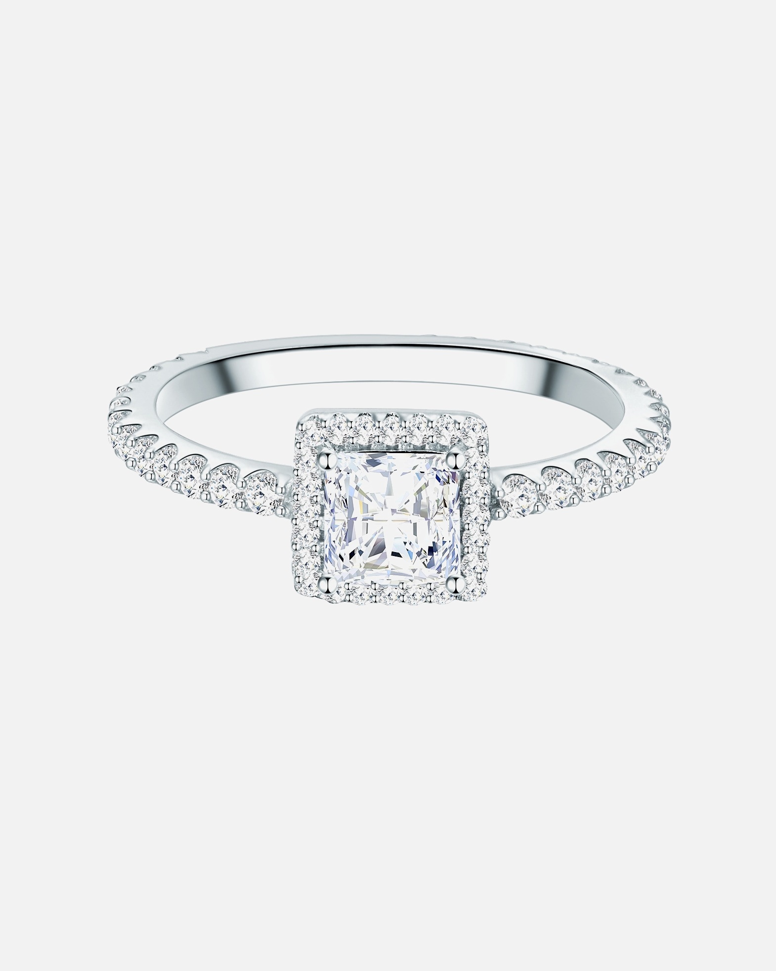 Bague for FemmeTrilaniBague en argent Argent sterling Oxyde de zirconium (CZ) en Argent60