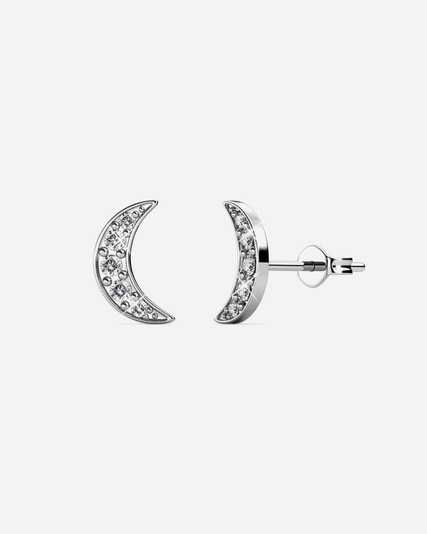 Ohrringe für Weiblich MYC-Paris Halbmond-Ohrringe Halbmond Ohrringe - Silber und Kristall