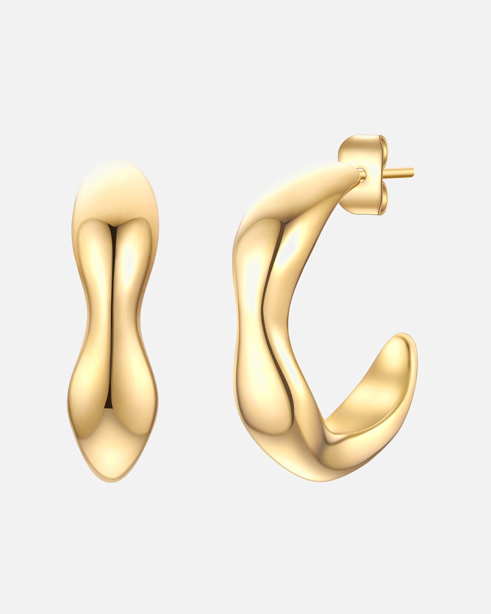 Créoles for FemmeBoucles d´oreilles en Acier inoxydable en Or jaune22,1 mm