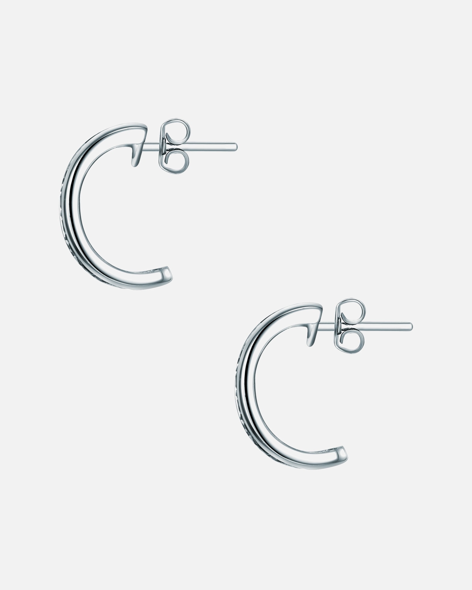 Boucle d'oreilles for FemmeRafaela DonataPuces d'oreilles en argent Argent sterling Oxyde de zirconium (CZ) en Argent18,5 mm