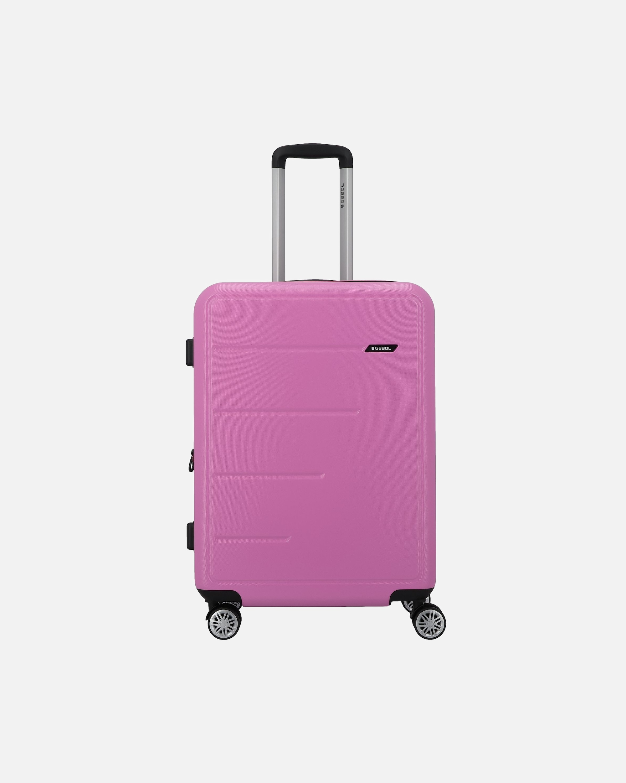 Valise trolley for HommeGabolFuture Plus 4 roulettes Trolley 66 cm avec soufflet d'extensionrosa