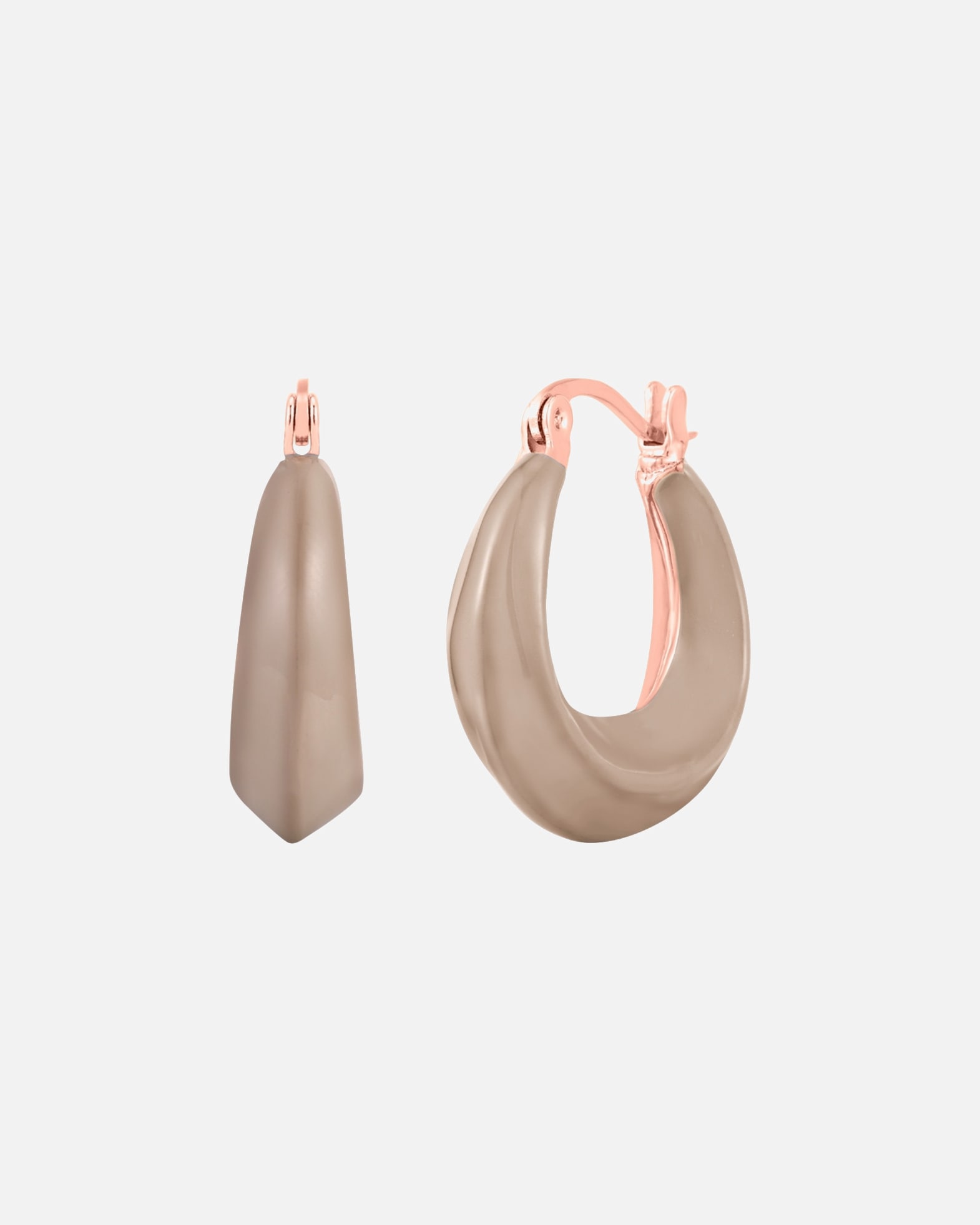 Créoles for FemmeYokoamiiBoucles d´oreilles en Laiton en Or rose24,5 mm