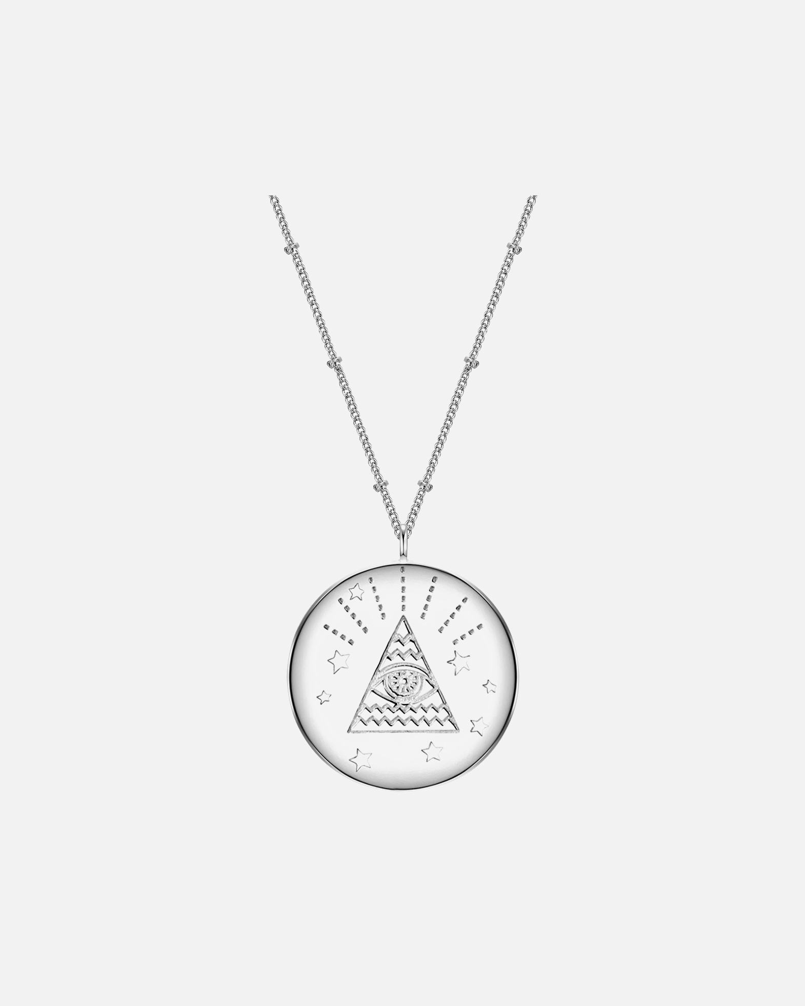 Collier for FemmeGlanzstücke MünchenCollier en argent Œil omniscient Argent sterling en Or rose50,0 cm Basiskette + 5,0 cm Verlängerung