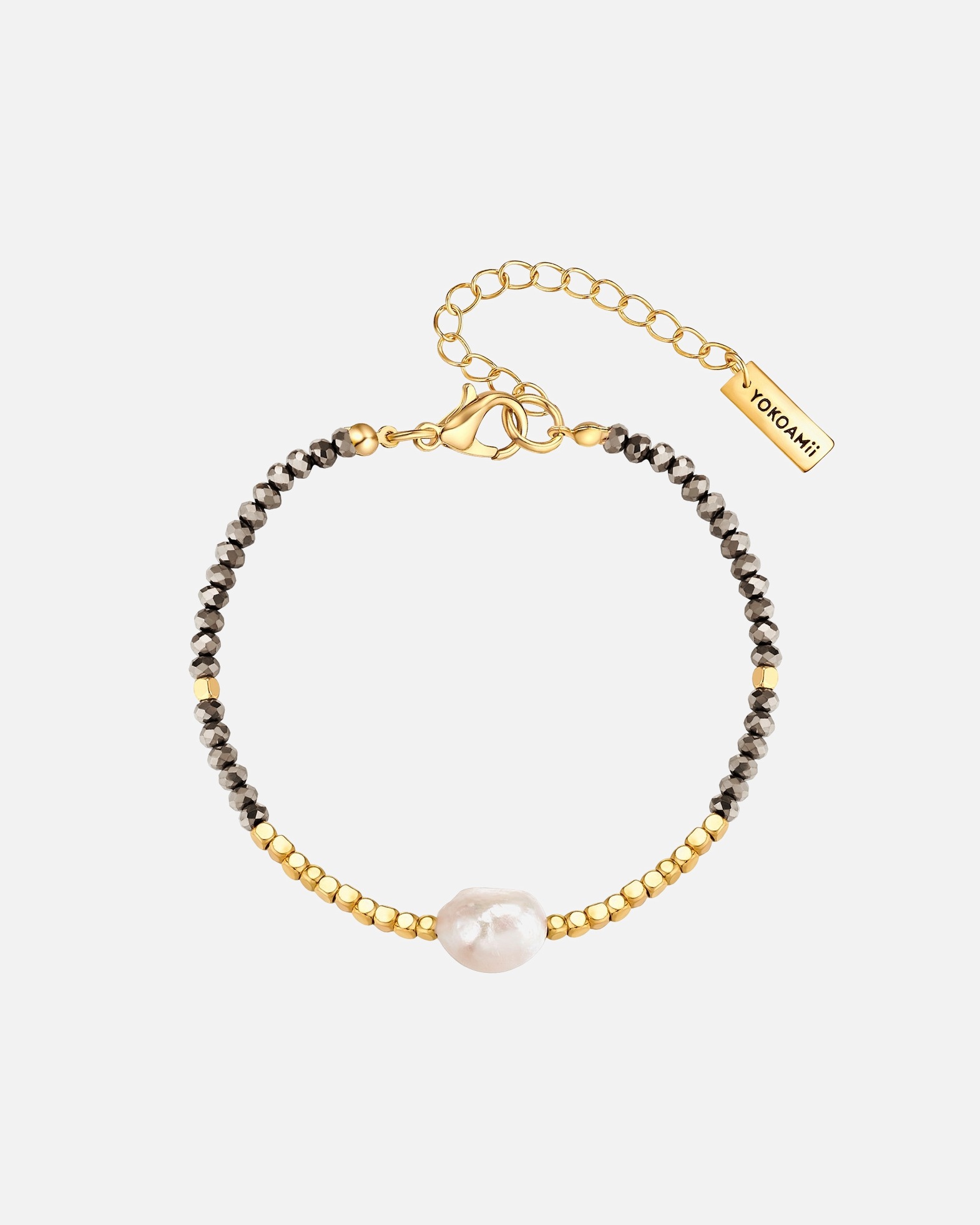 Bracelet for FemmeBracelet en Alliage de fer en Or jaune17,0 cm Basislänge + 3,0 cm Verlängerung