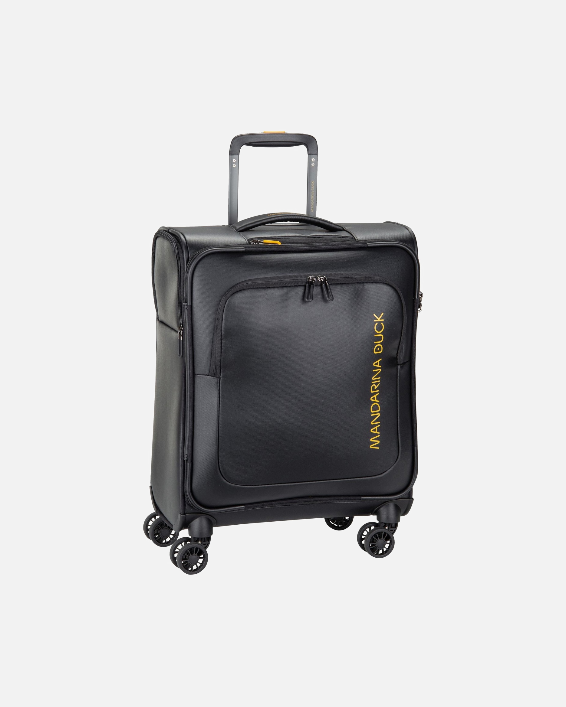Trolley für Unisex Mandarina Duck Eco Coated 4 Rollen Kabinentrolley S 55 cm black