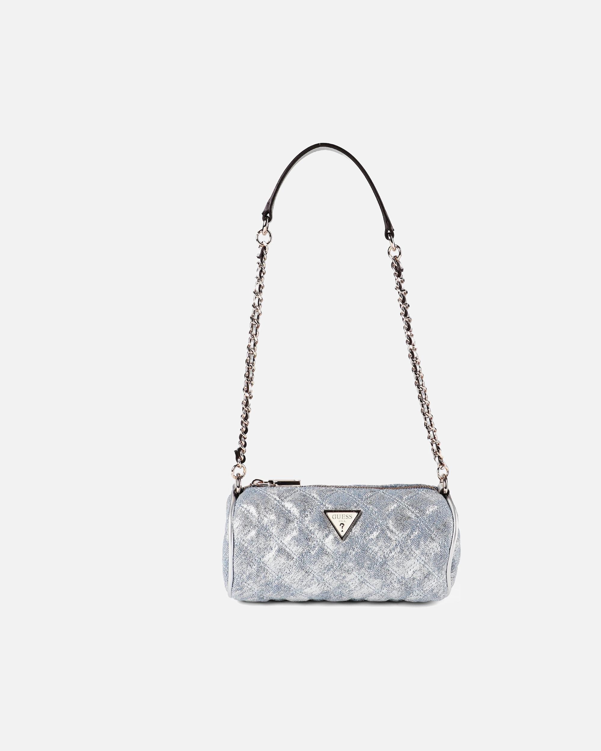 Tasche für Weiblich Guess Giully II Schultertasche metallic denim