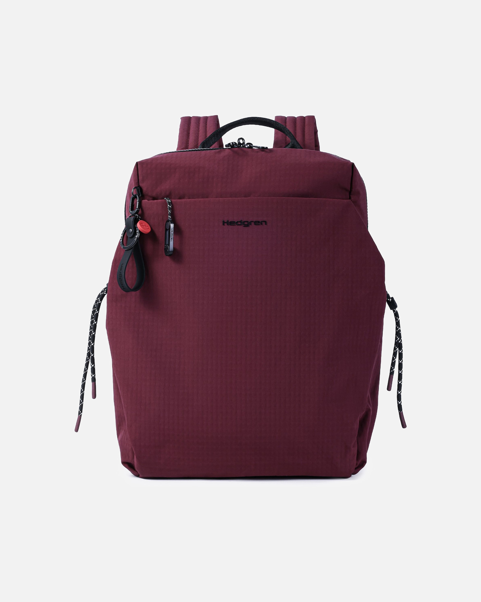 Rucksack für Männlich Hedgren String Daypack maroon banner