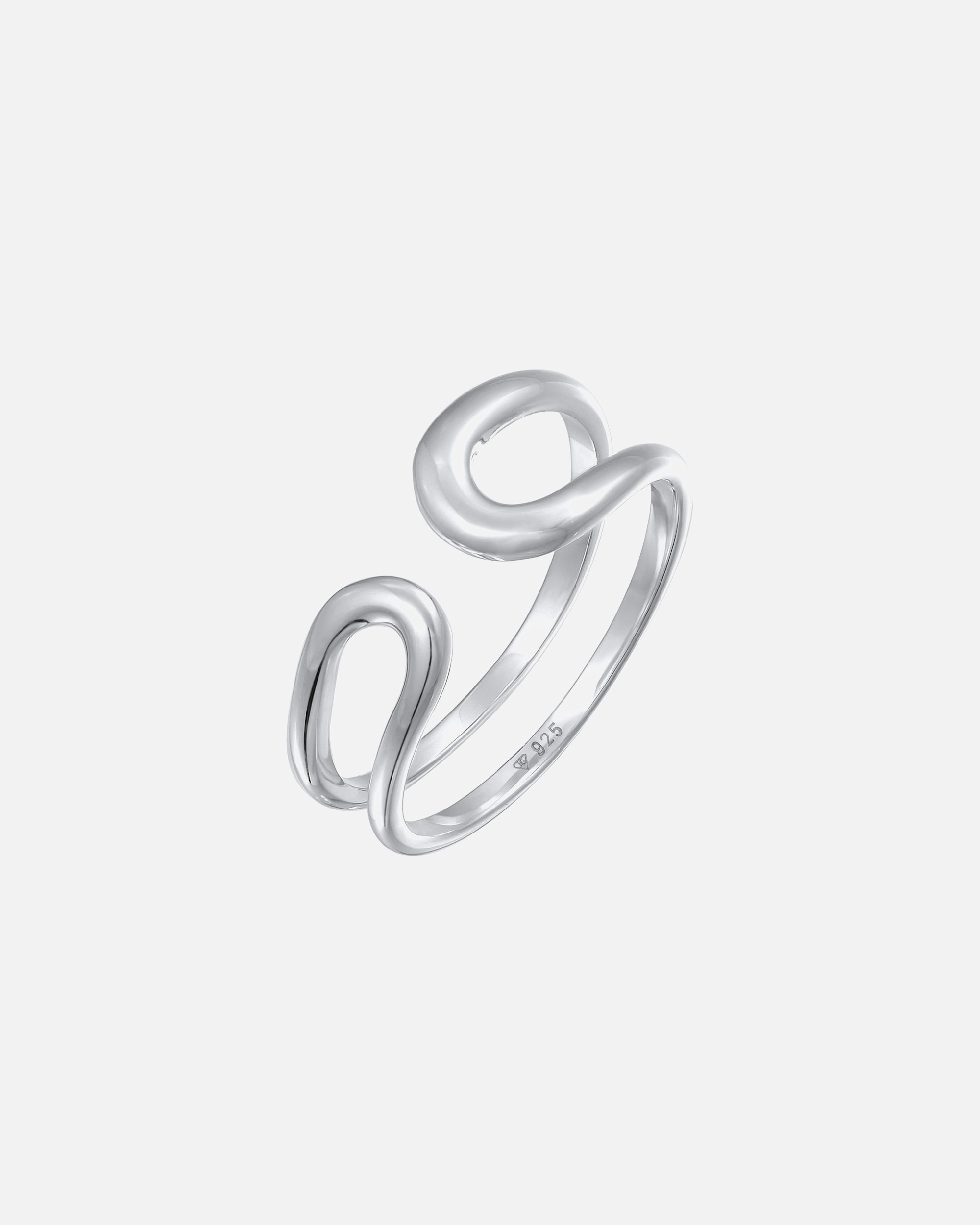 Ring für Weiblich Elli PREMIUM Elli PREMIUM Ring Offen Modern Verstellbar 925 Silber 58