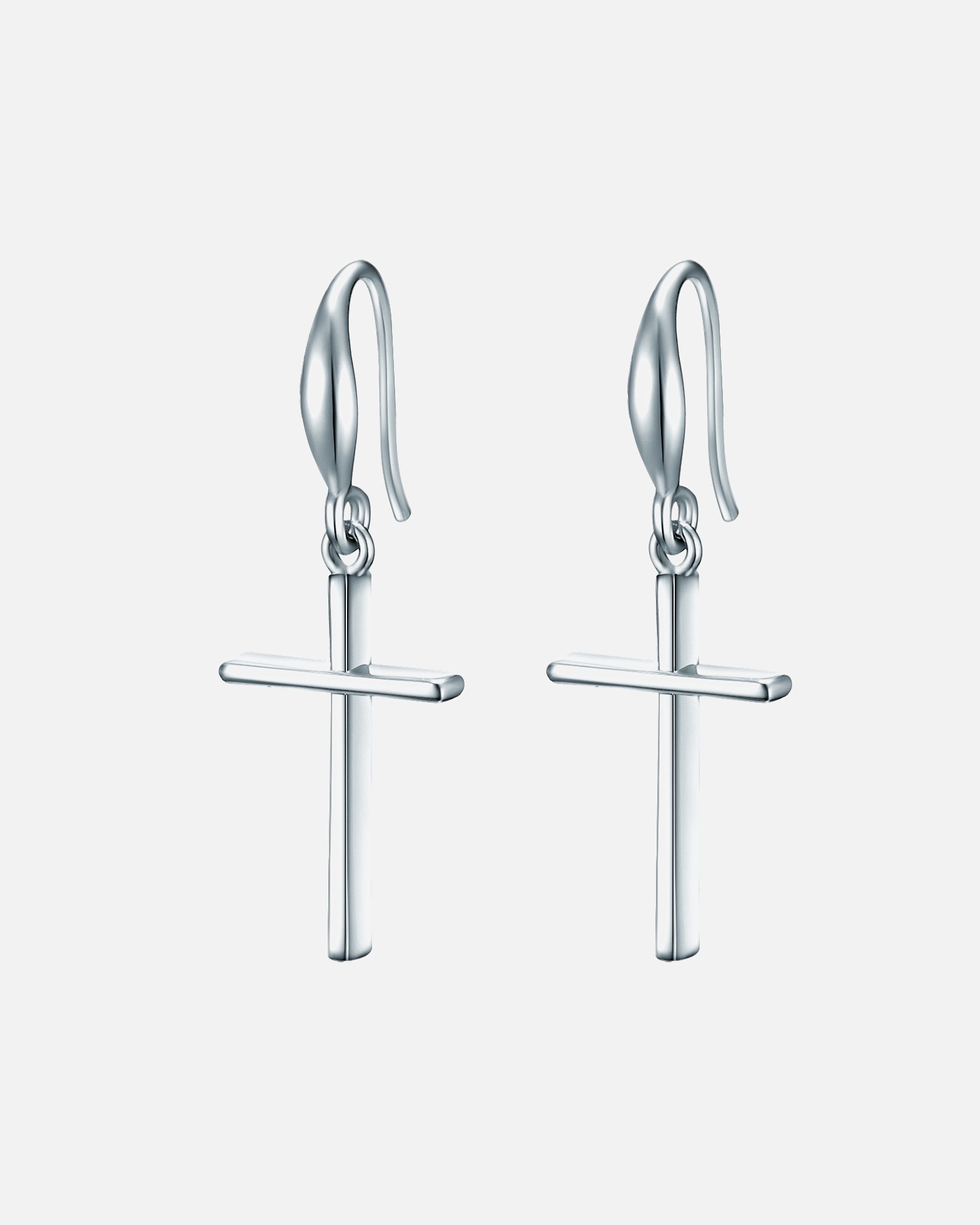 Boucle d'oreilles for FemmeLulu & JaneBoucles d´oreilles Croix en Alliage de fer en Argent35,0 mm