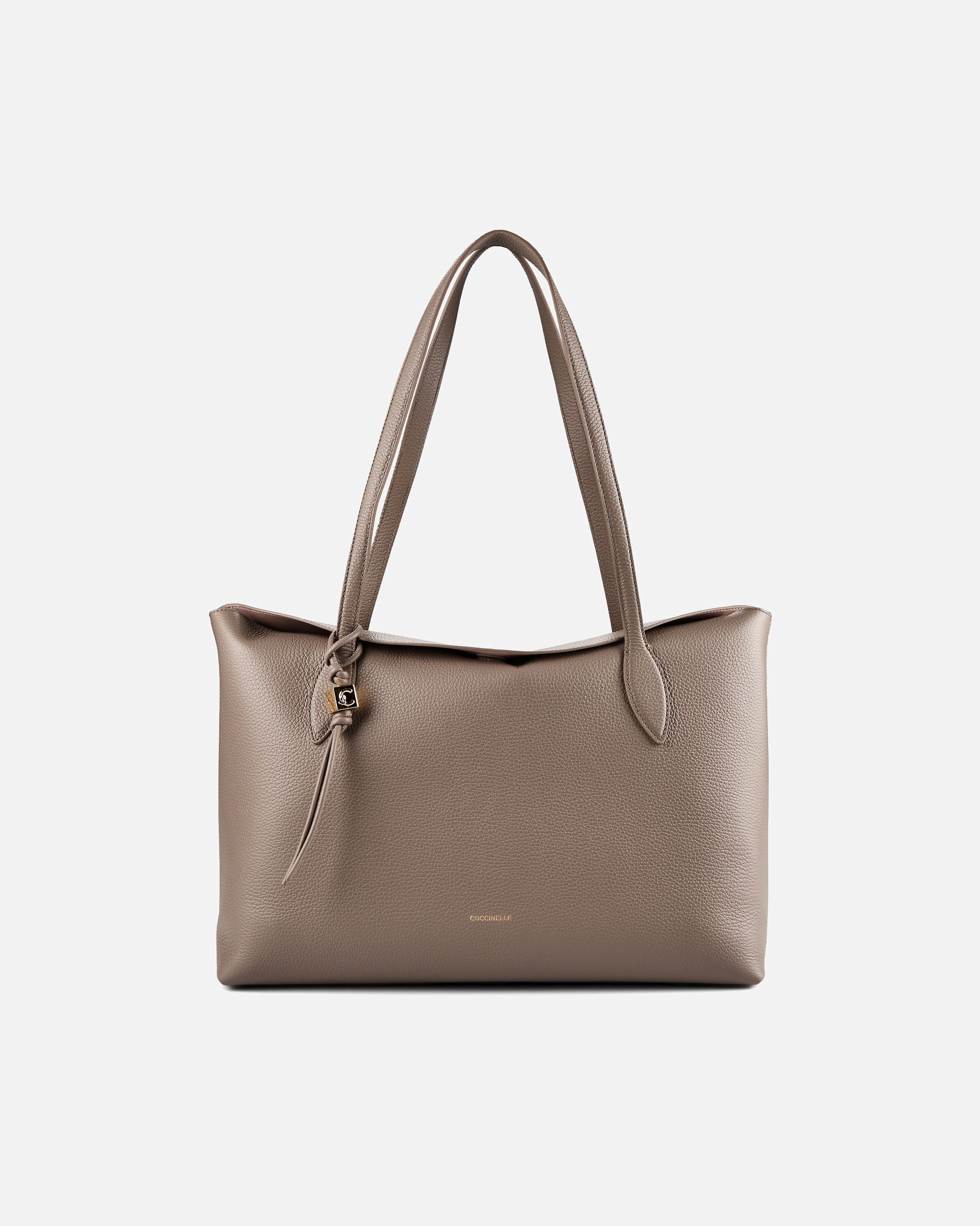 Tasche für Weiblich Coccinelle Thess Schultertasche warm taupe