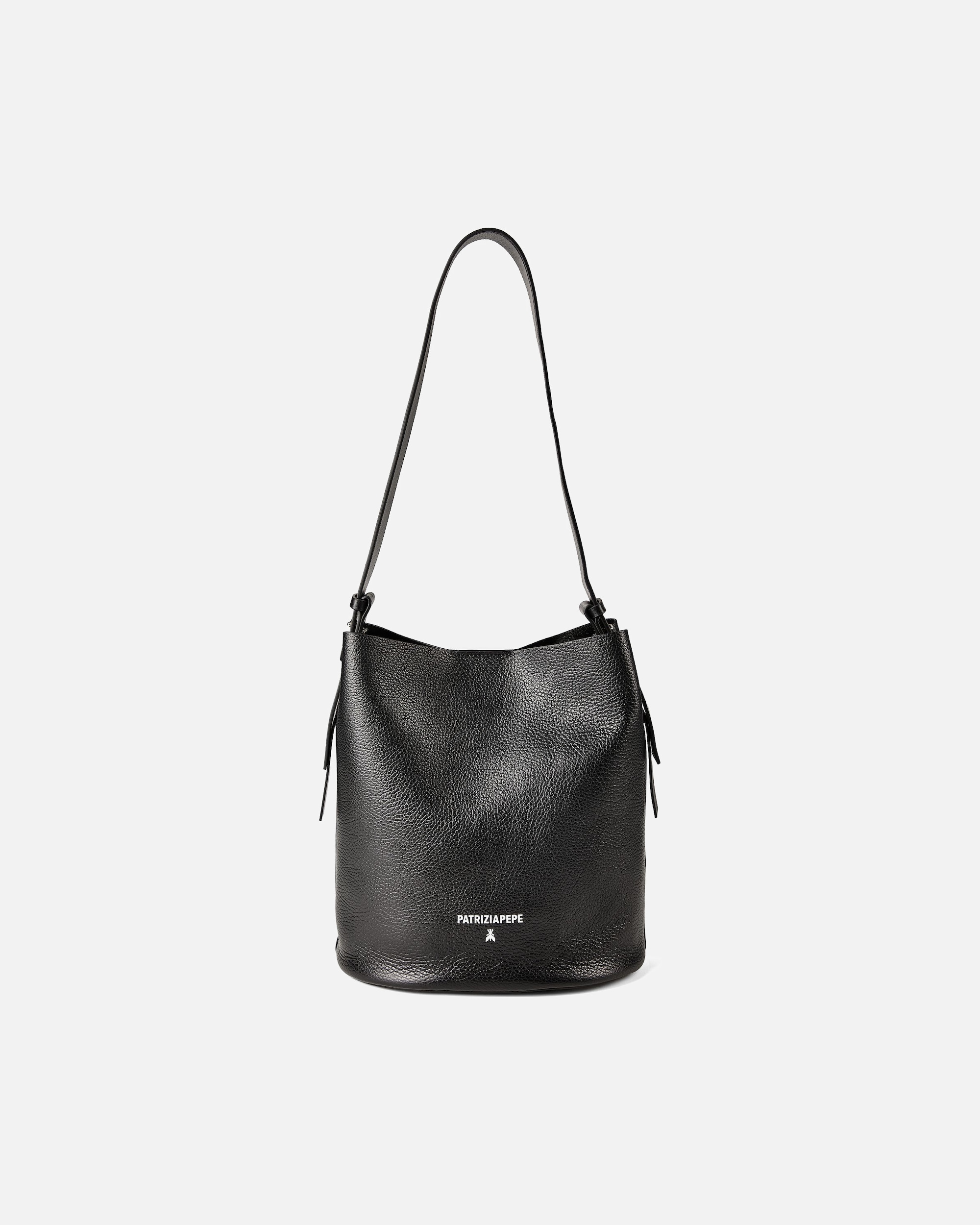 Tasche für Weiblich Patrizia Pepe Never Complete Beuteltasche nero