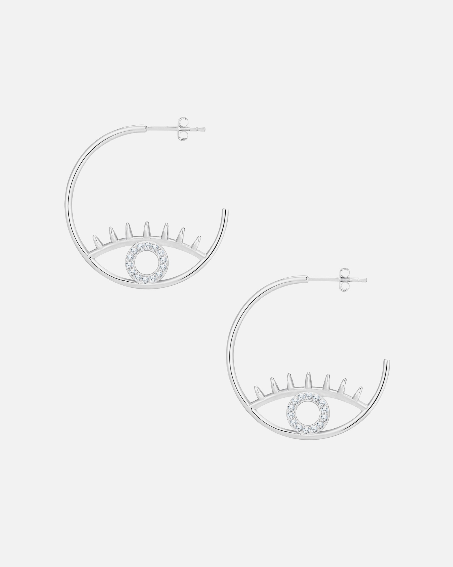 Créoles for FemmeGlanzstücke MünchenBoucles d´oreilles Œil omniscient en Argent sterling en Argent28,9 mm
