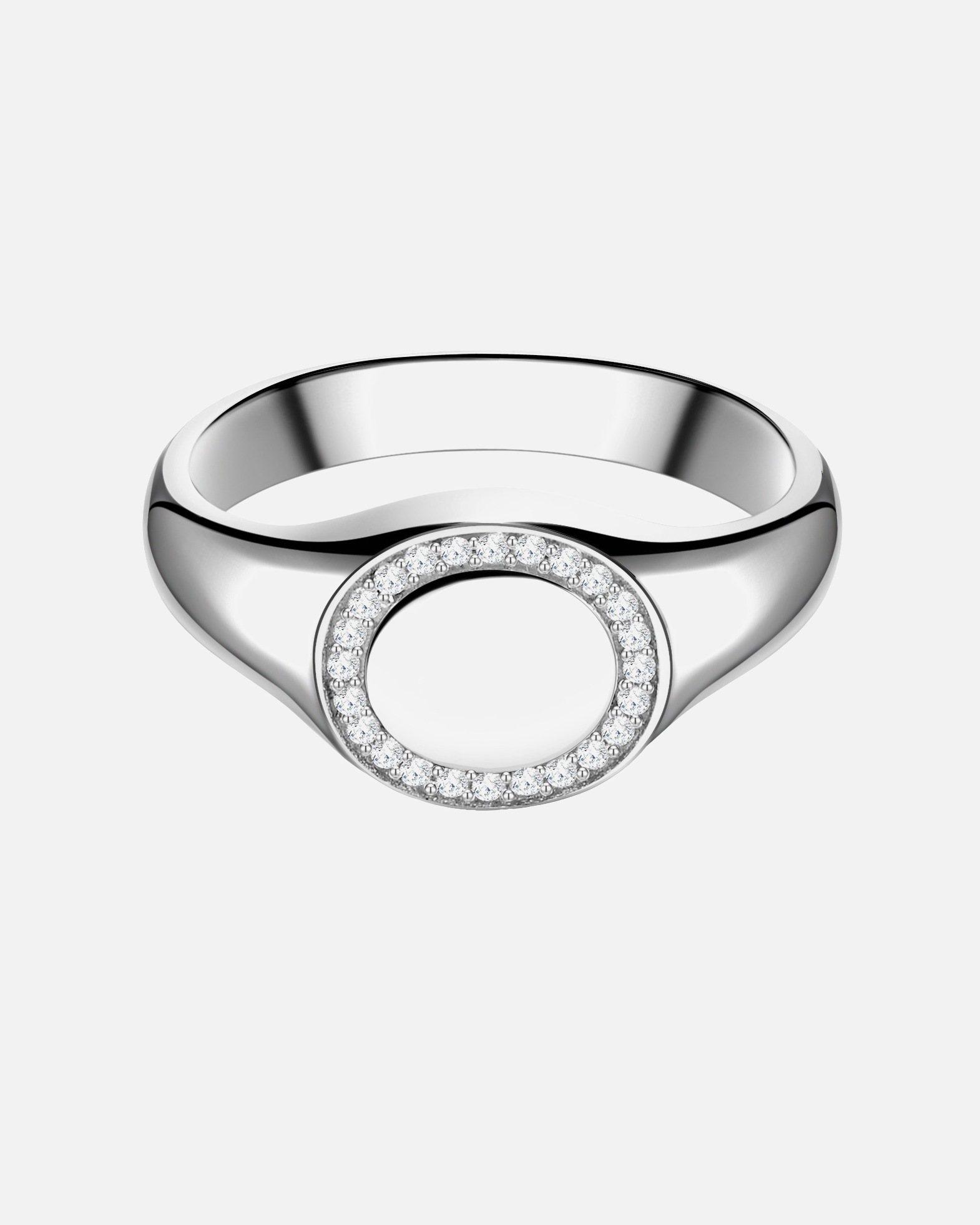 Bague for FemmeBague en argent Argent sterling Oxyde de zirconium (CZ) en Argent52