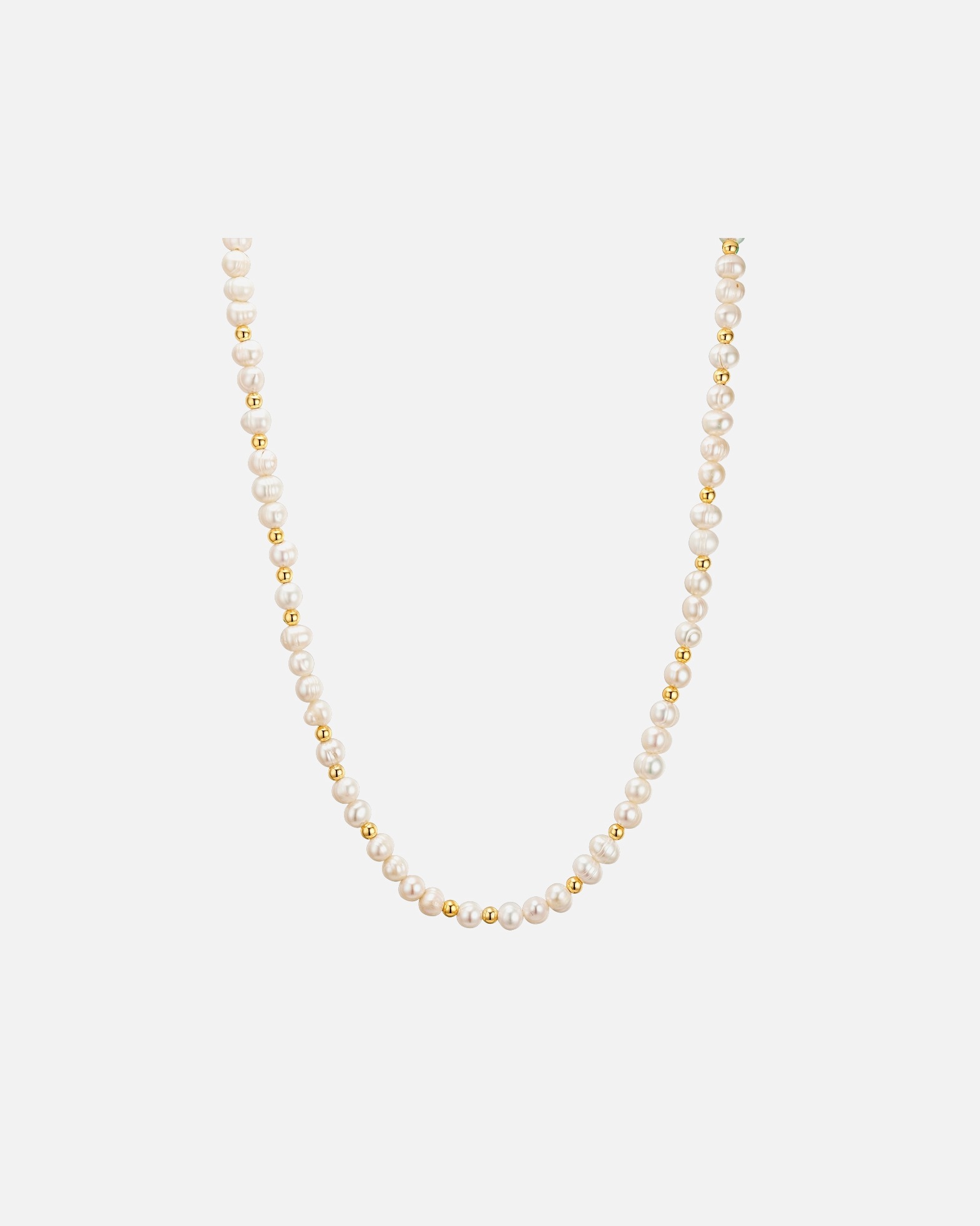 Collier for FemmeChaîne Métal Perle de culture d'eau douce en Or jaune43,0 cm Basiskette + 5,0 cm Verlängerung