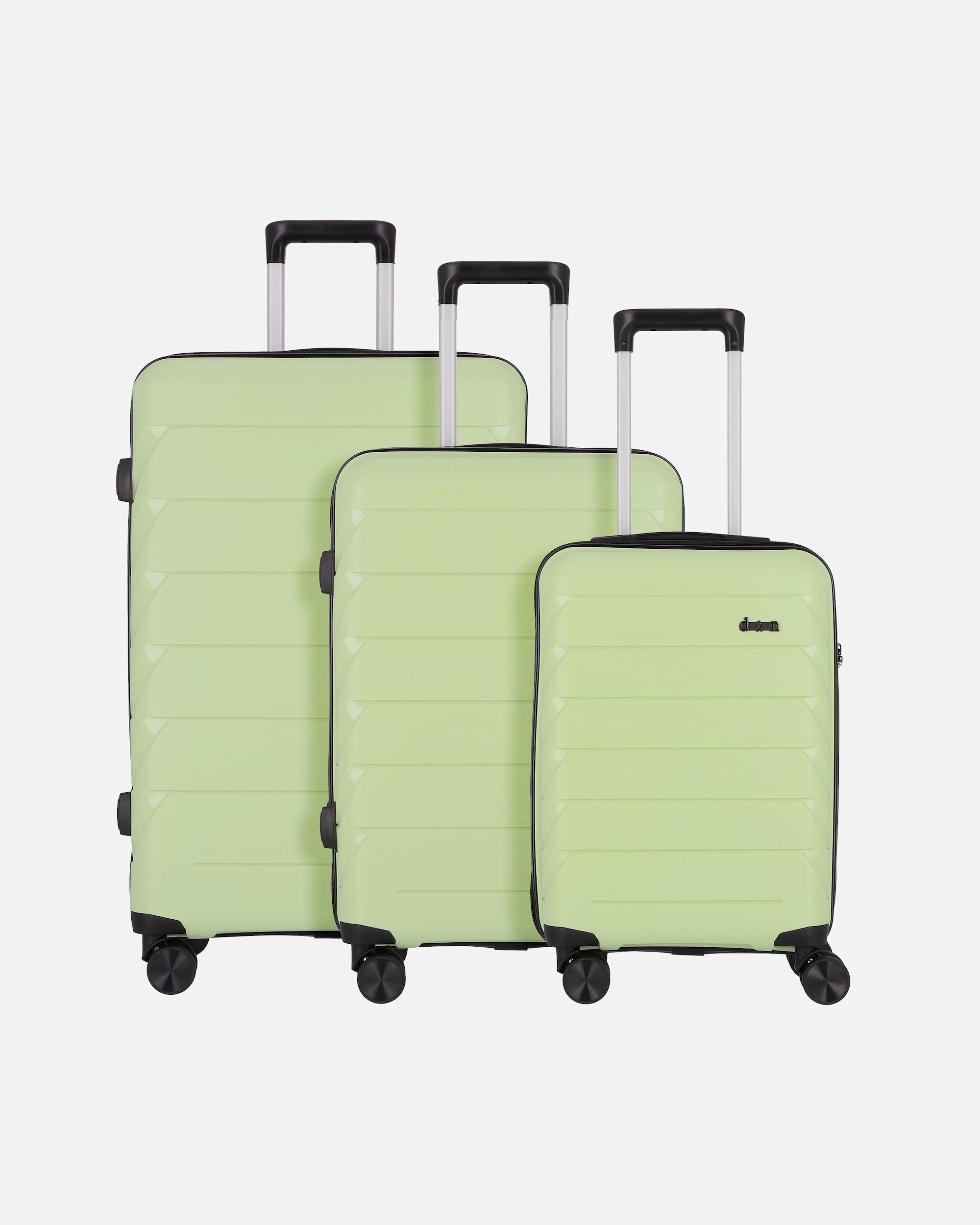 Valise for Hommed & nTravel Line 4100 4 roues Set de valises 3 pièceslime green