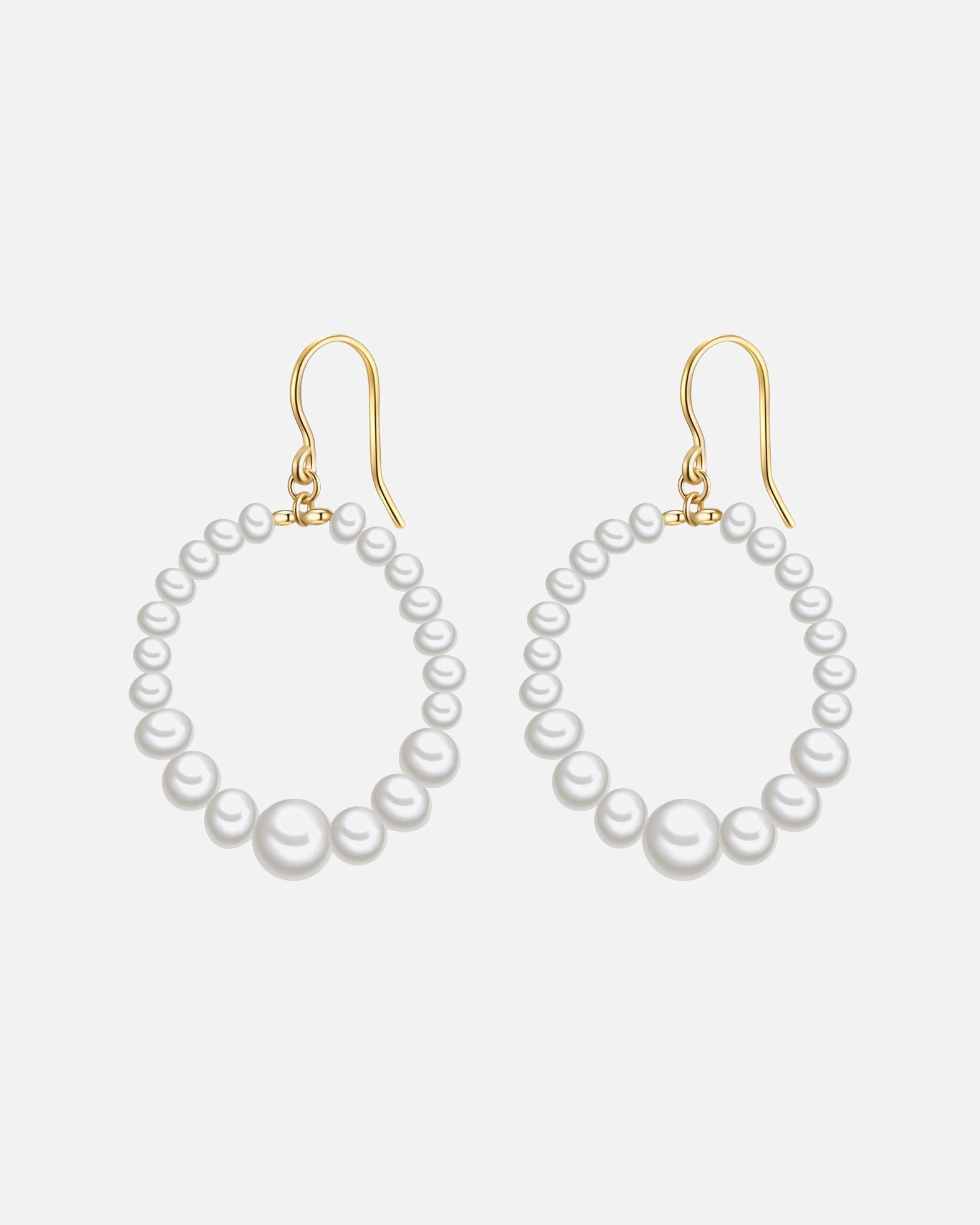 Boucle d'oreilles for FemmeBoucles d'oreille en perle Perle de culture d'eau douce Perle de culture d'eau douce en Blanc42,7 mm