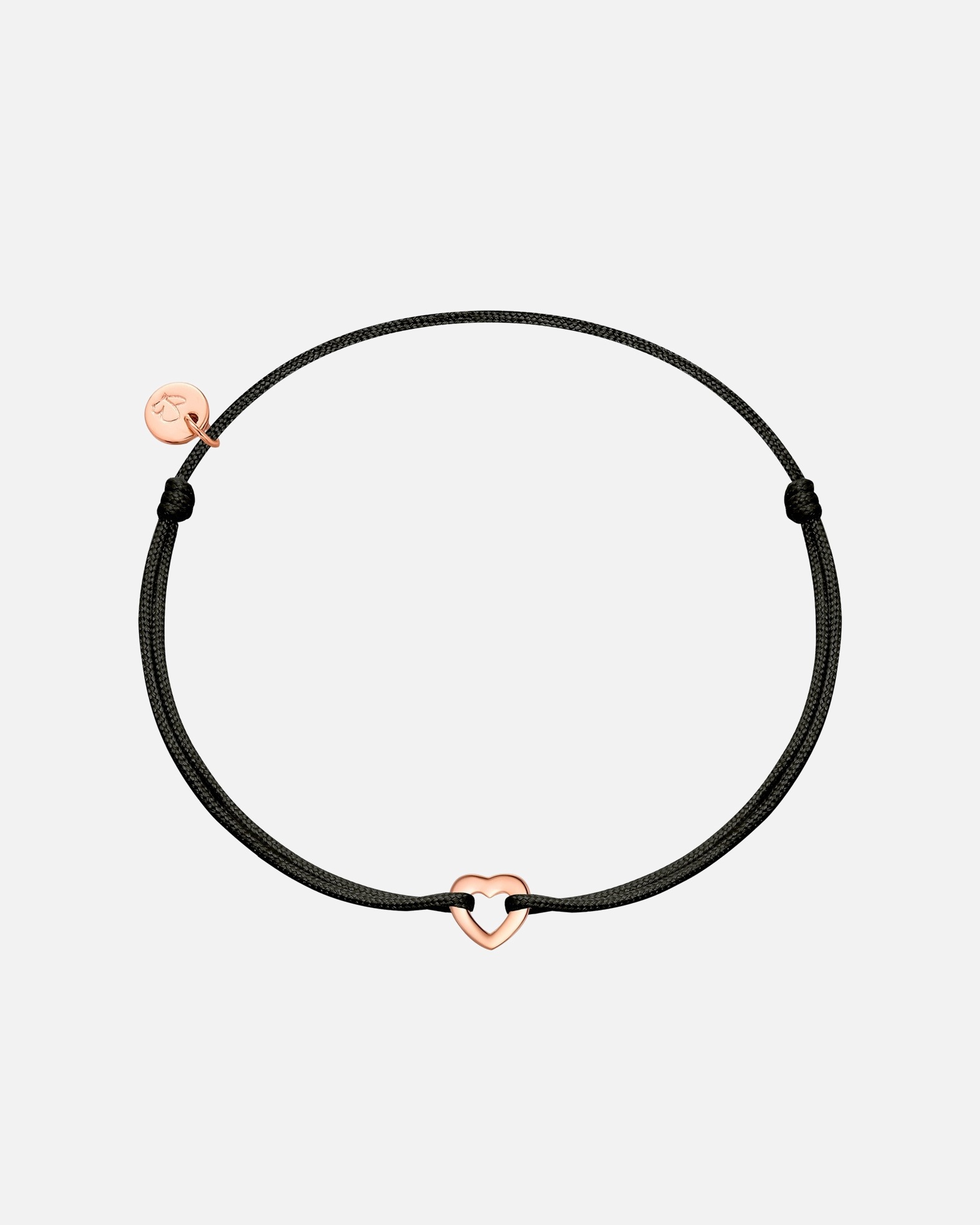 Bracelet for FemmeBracelet Cœur en Argent Sterling en or rose15,0 - 22,0 cm, flexibel einstellbar