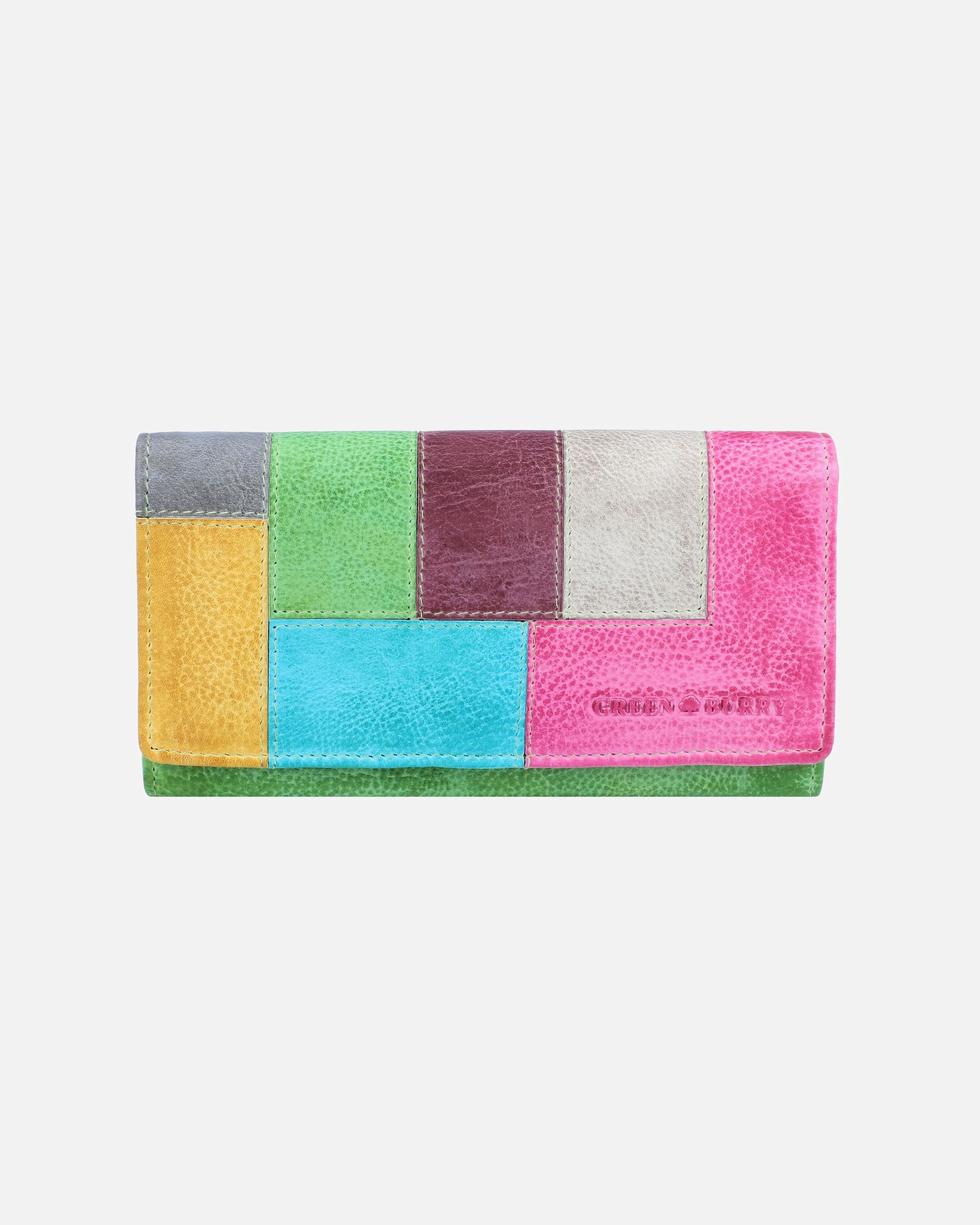 Portemonnaie für Weiblich Greenburry Candy-Shop Geldbörse Leder 18 cm rorest-multi