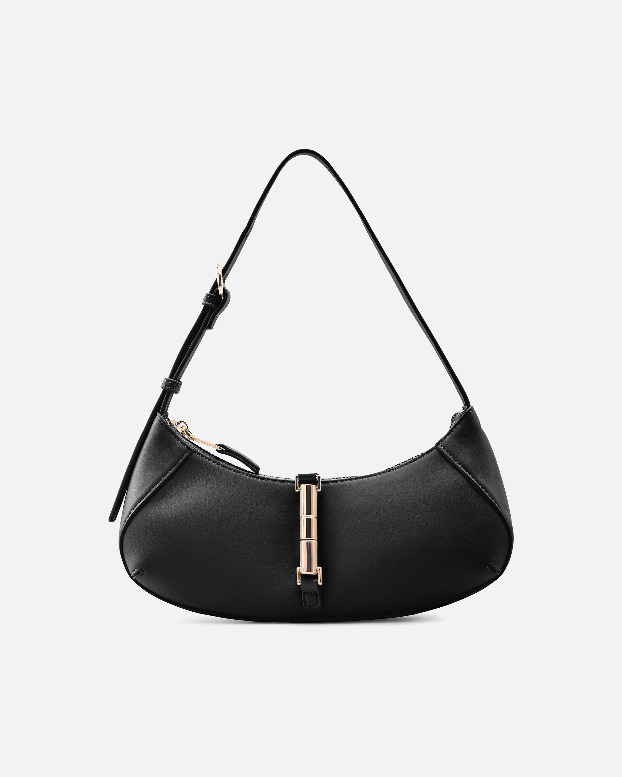 Clutch für Weiblich Seidenfelt Loviisa Schultertasche black