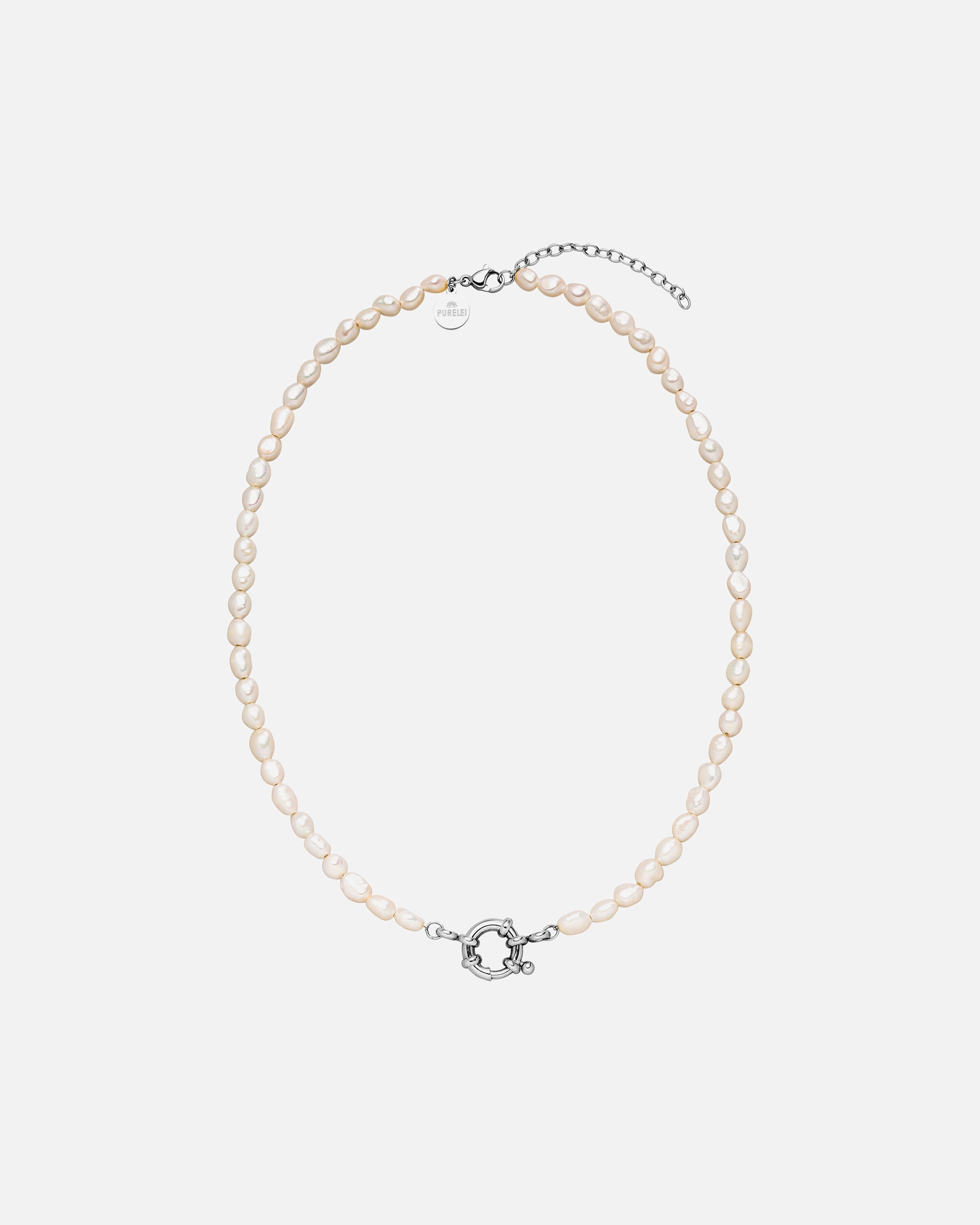 Collier for FemmePureleiPearl Charm Collier 100% acier inoxydableArgent