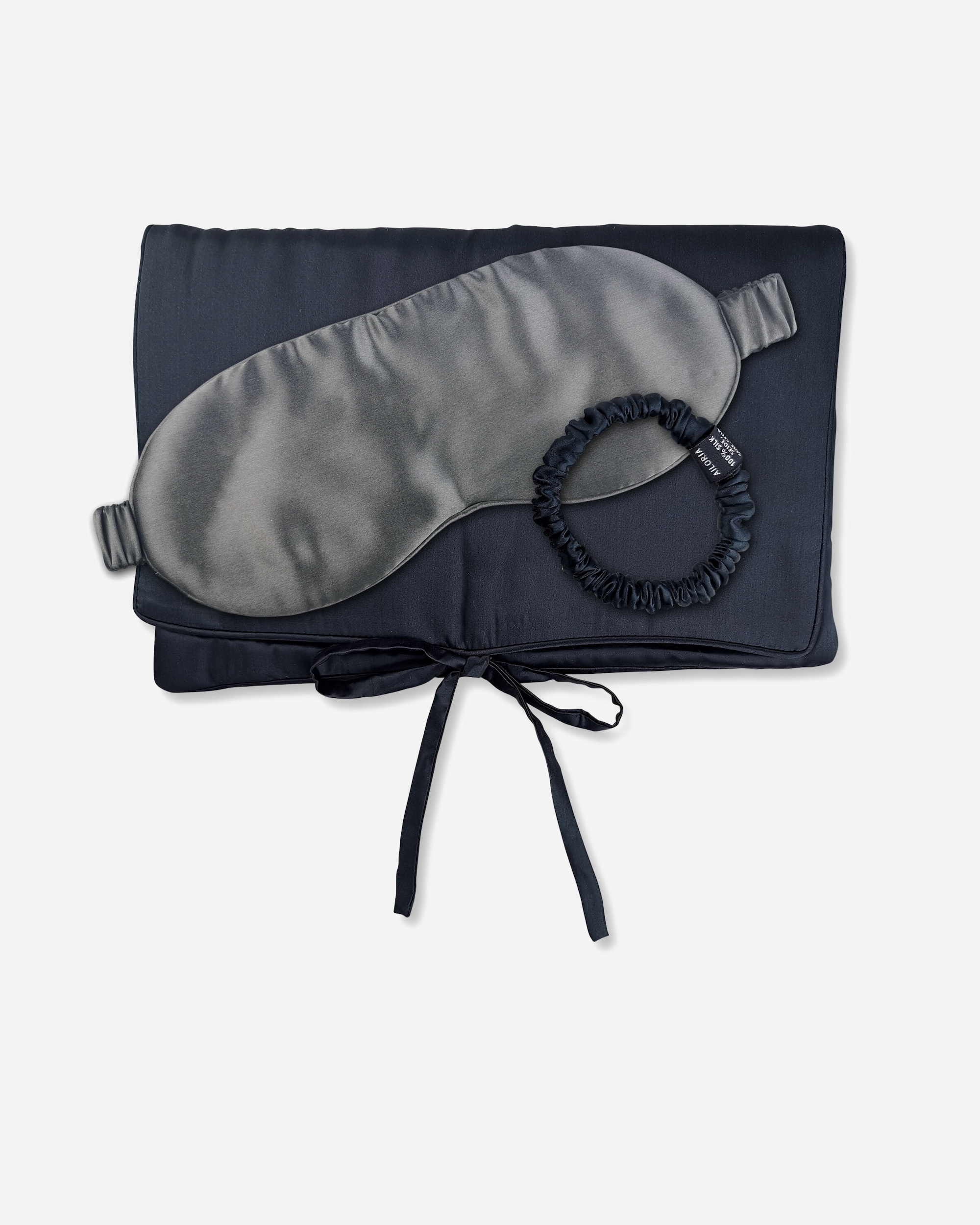 Haarreif für Weiblich Ailoria TRAVEL SET BEAUTY S Tasche, Schlafmaske & Scrunchie S schwarz