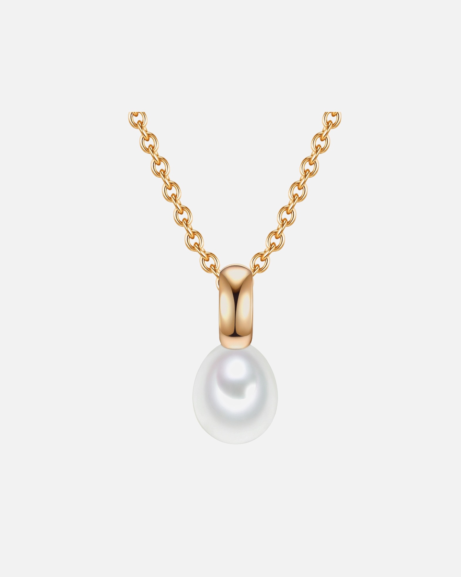 Collier for FemmeValero PearlsCollier en argent Argent sterling Perle de culture d'eau douce en Or jaune42,0 cm Basiskette + 7,0 cm Verlängerung