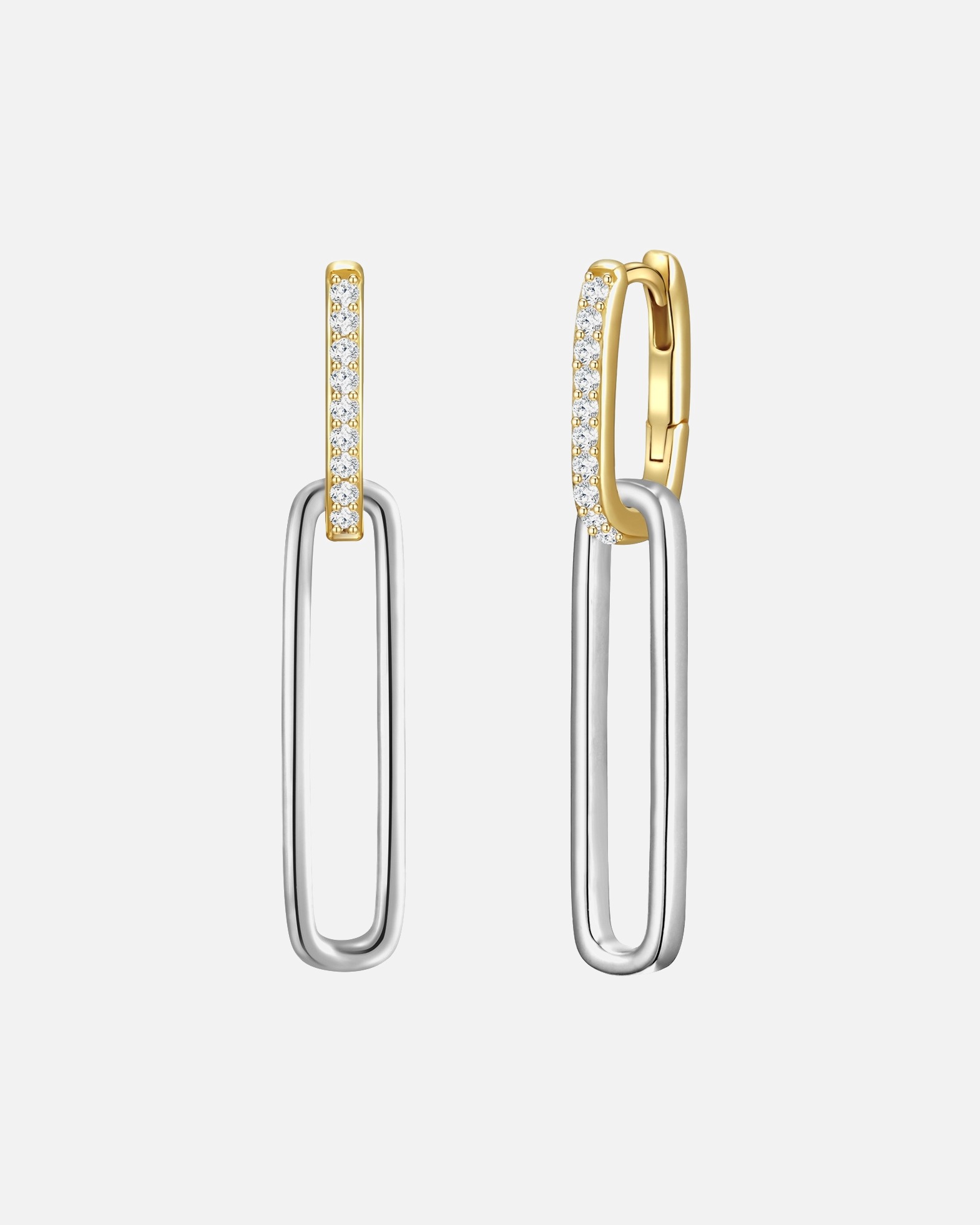 Créoles for FemmeCréoles en argent Argent sterling Oxyde de zirconium (CZ) en Argent34,5 mm