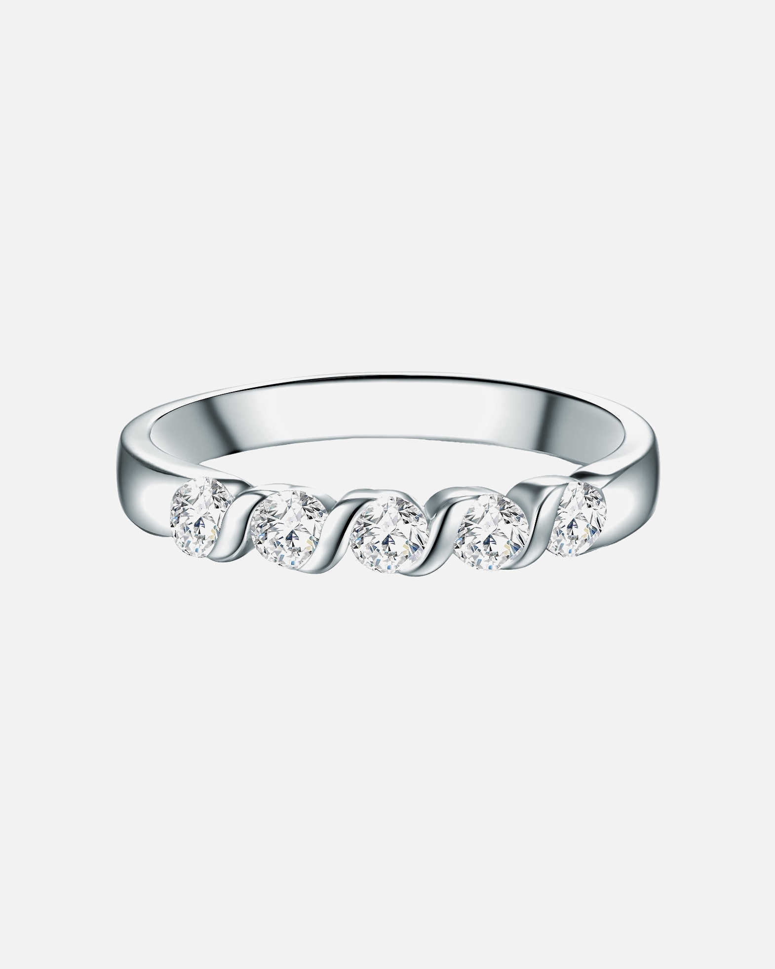 Bague for FemmeTrilaniBague en argent Argent sterling Oxyde de zirconium (CZ) en Argent50