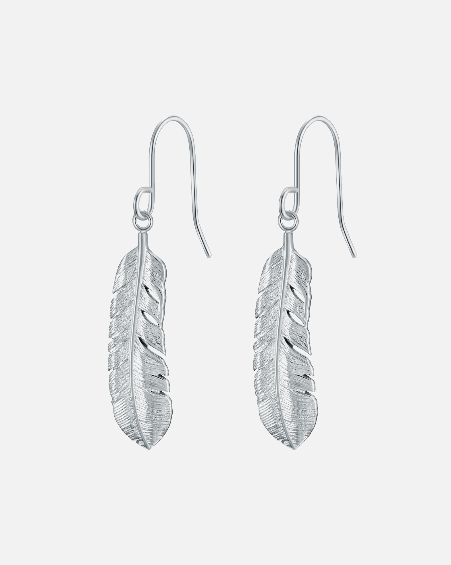 Boucle d'oreilles for FemmeEASTSIDEBoucles d´oreilles en acier inoxydable Plume Acier inoxydable en Argent36,5 mm