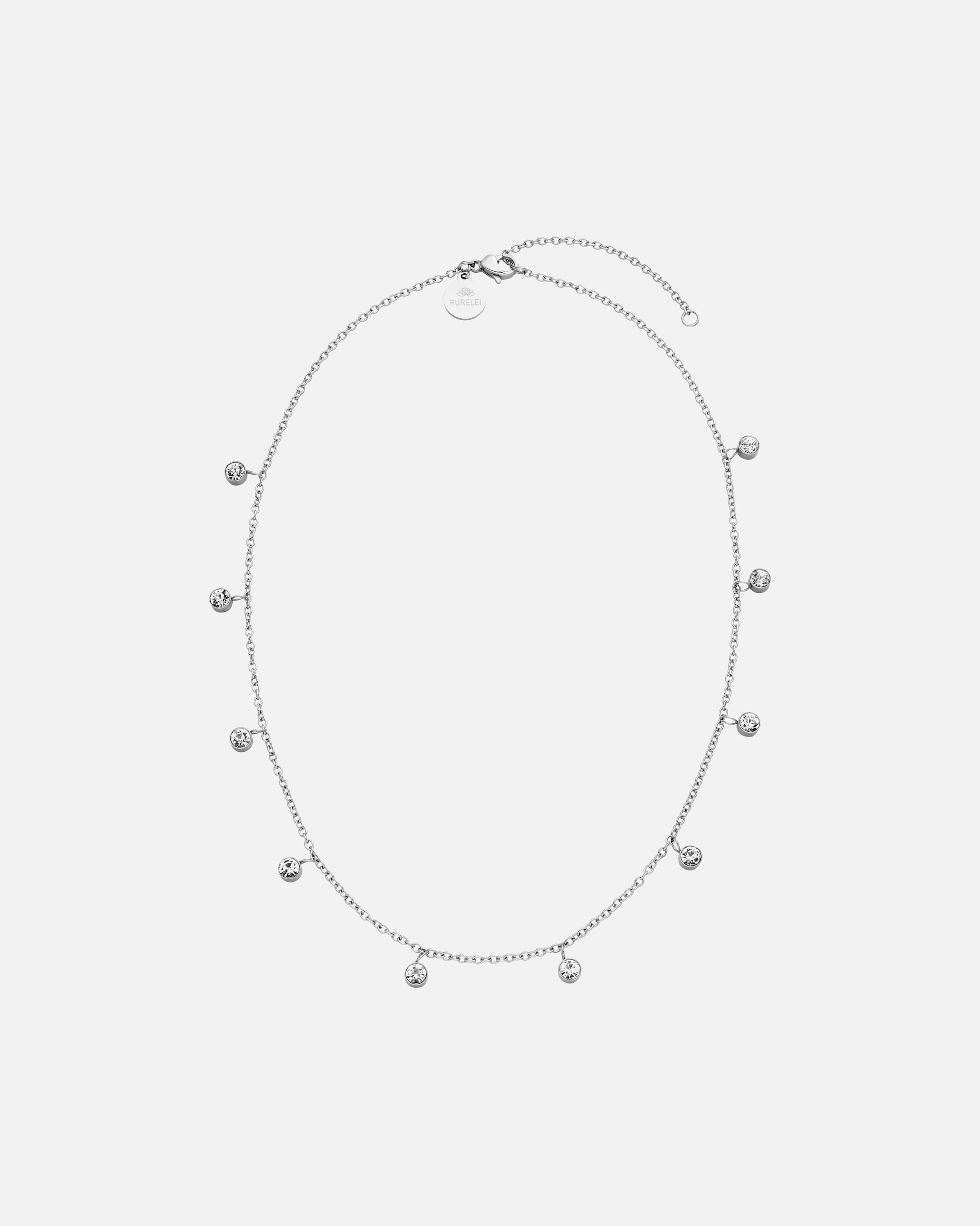 Collier for UnisexePureleiNani Collier 100% acier inoxydableArgent