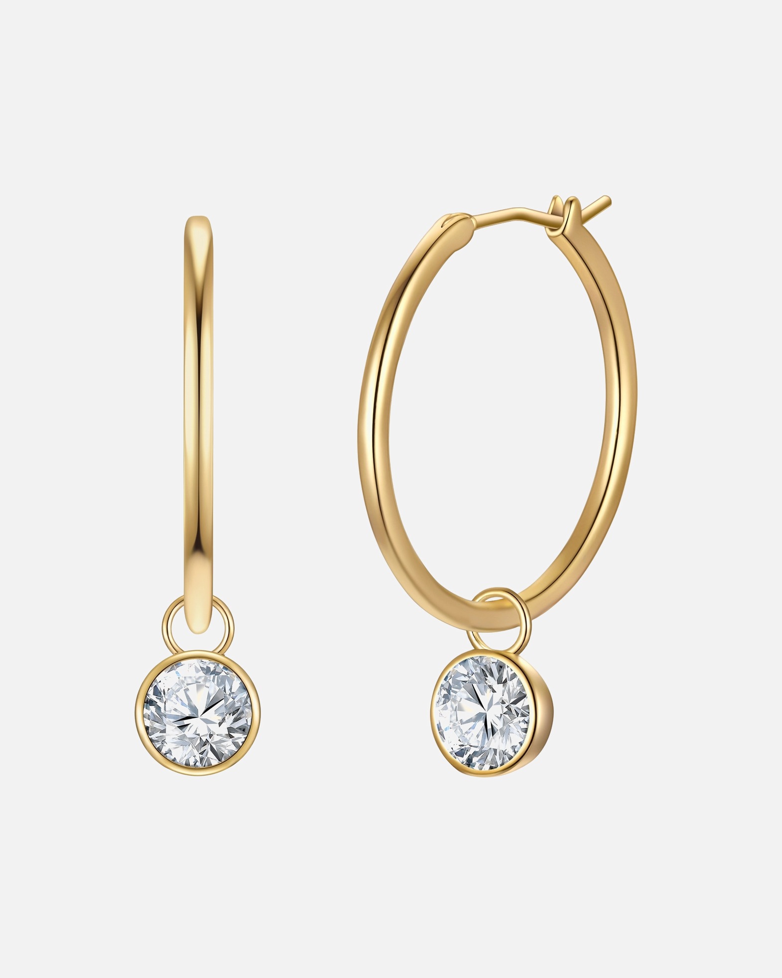 Créoles for FemmeBoucles d´oreilles en Laiton en Or jaune31,9 mm