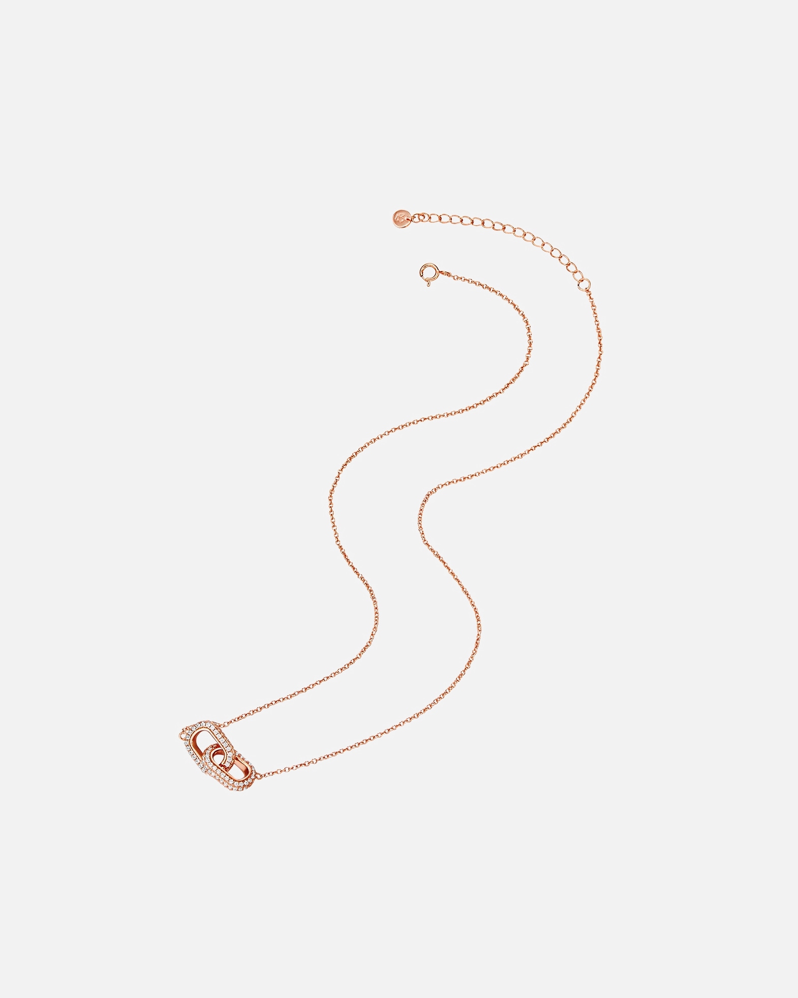 Collier for FemmeGlanzstücke MünchenCollier en argent Argent sterling Oxyde de zirconium (CZ) en Or rose40,0 cm Basiskette + 5,0 cm Verlängerung