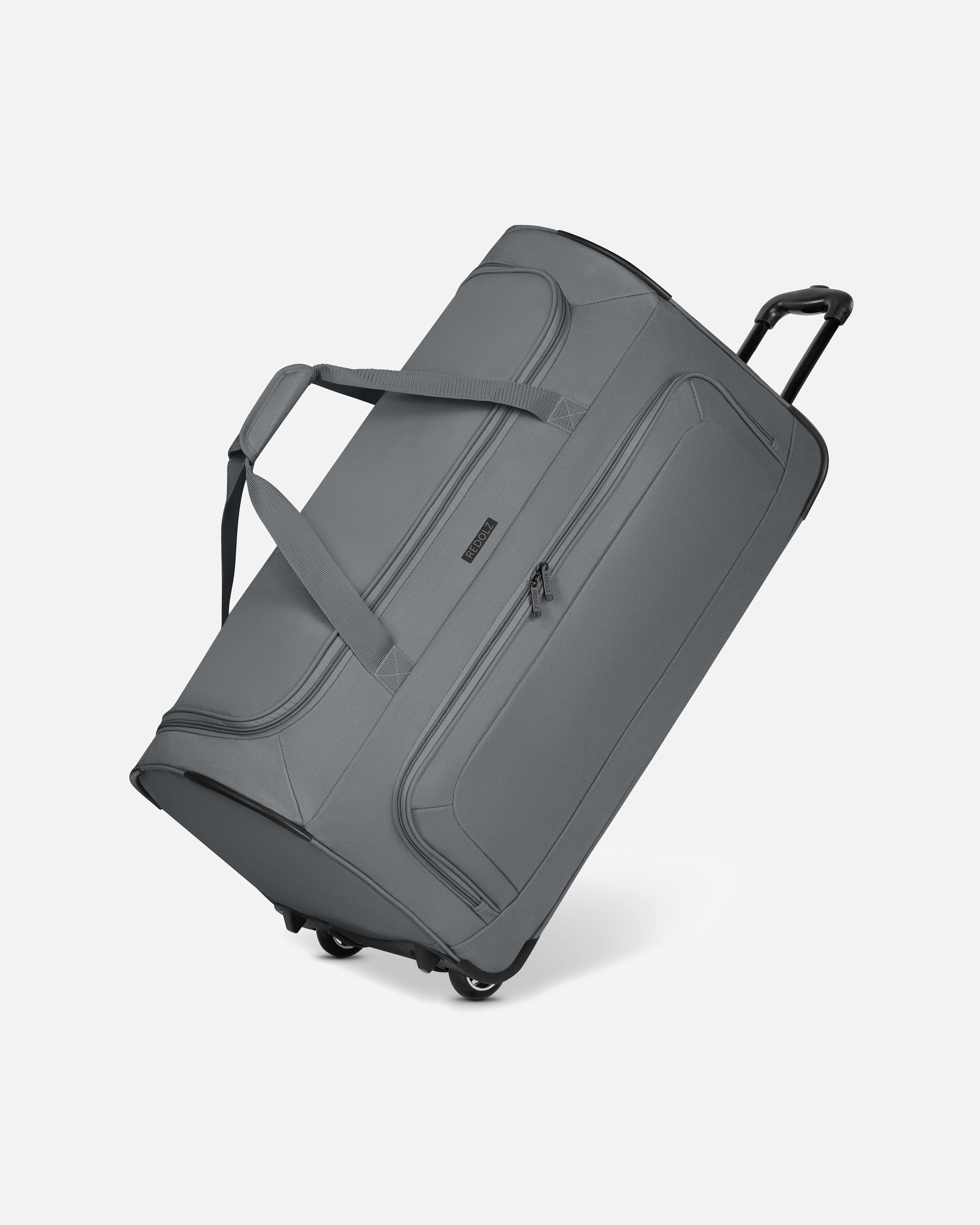Tasche für Männlich Redolz Duffle Essentials 2 Rollen Reisetasche 71 cm grey