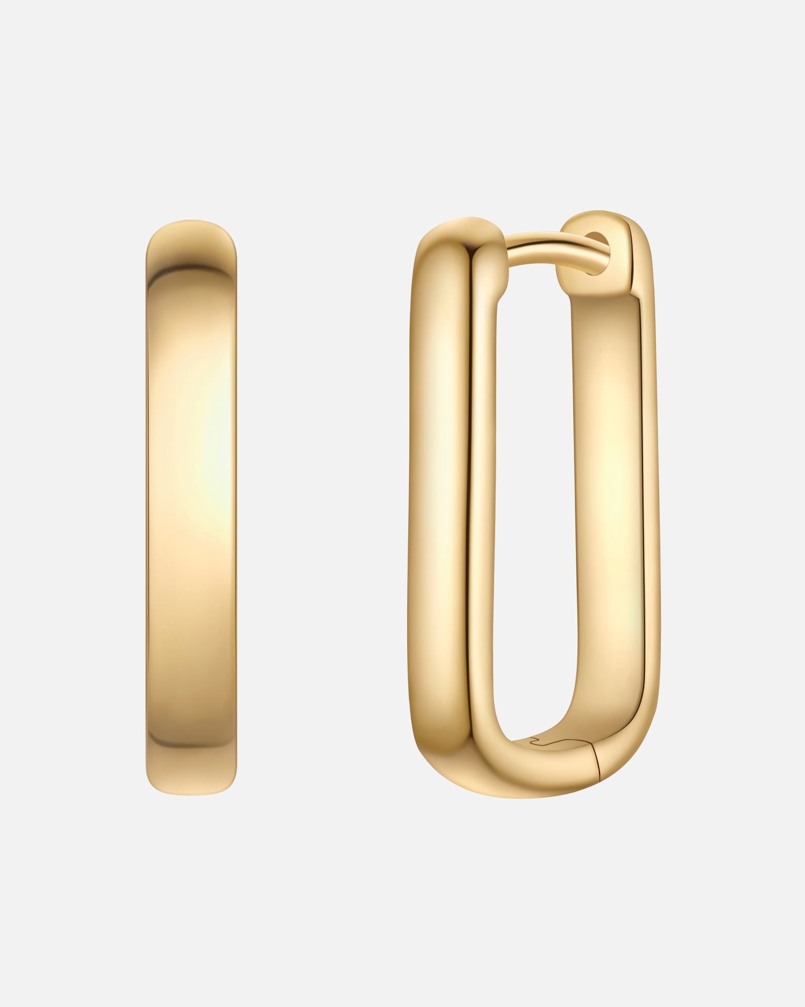 Créoles for FemmeCréoles en argent sterling en or jaune17,8 mm