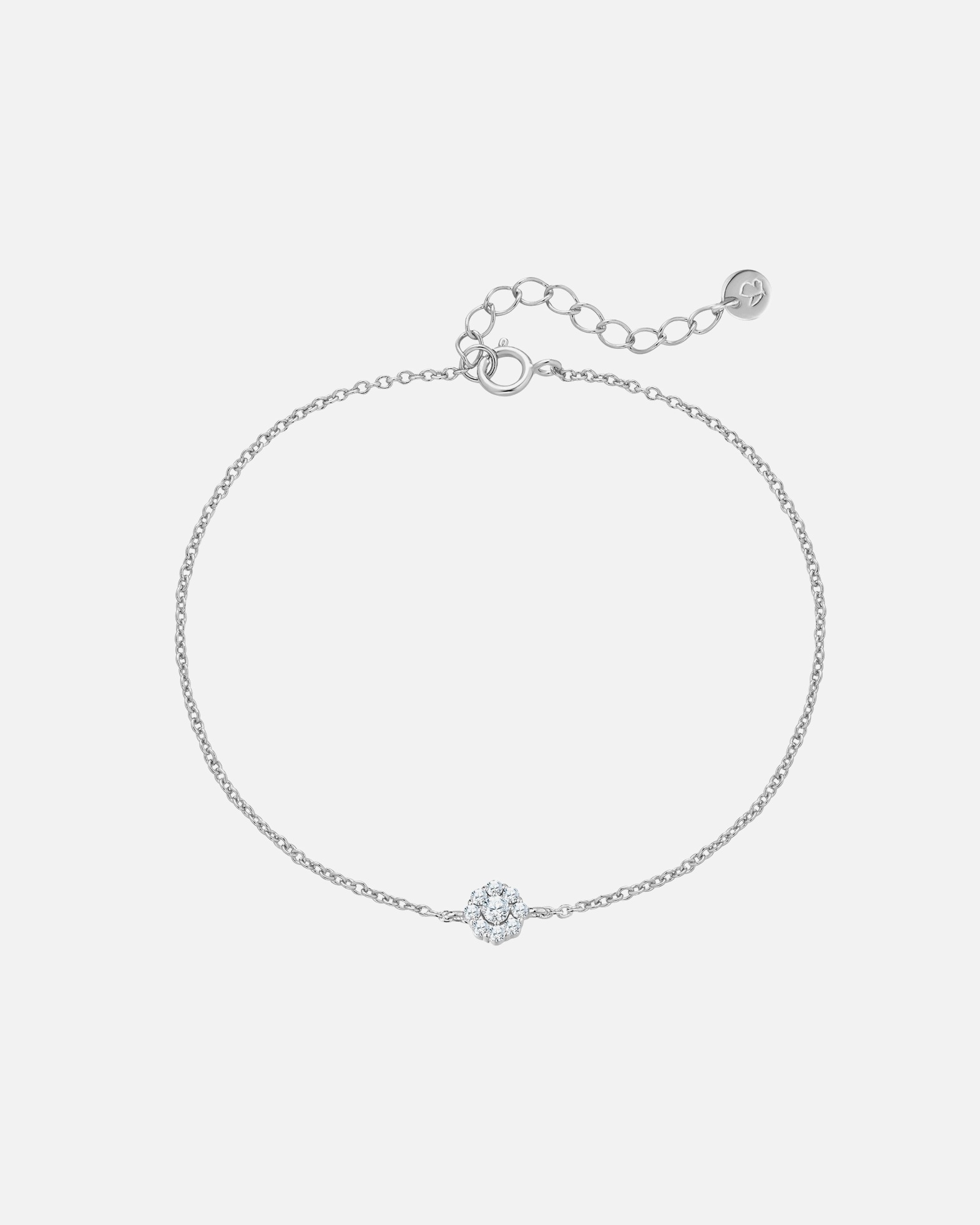 Bracelet for FemmeBracelet en Argent sterling en Argent17,0 cm Basislänge + 3,0 cm Verlängerung