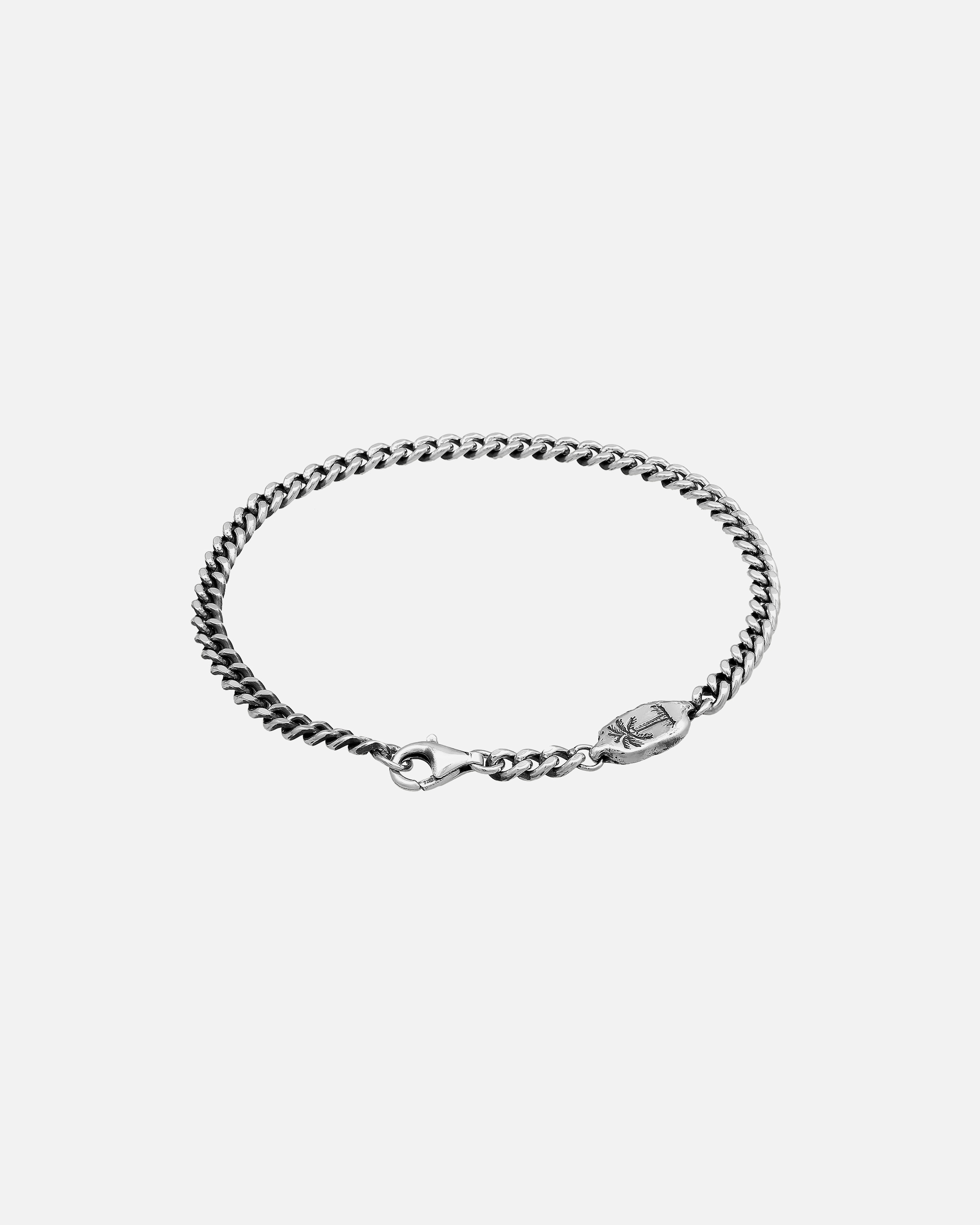 Bracelet for HommeHaze & GloryDefault Brand LineHG HAZE & GLORY - Bracelet Hommes en argent sterling 925, bijoux Hommes, bracelet en argent oxydé, chaîne blindée, palmier, Coconut Society, 19-23 cm19