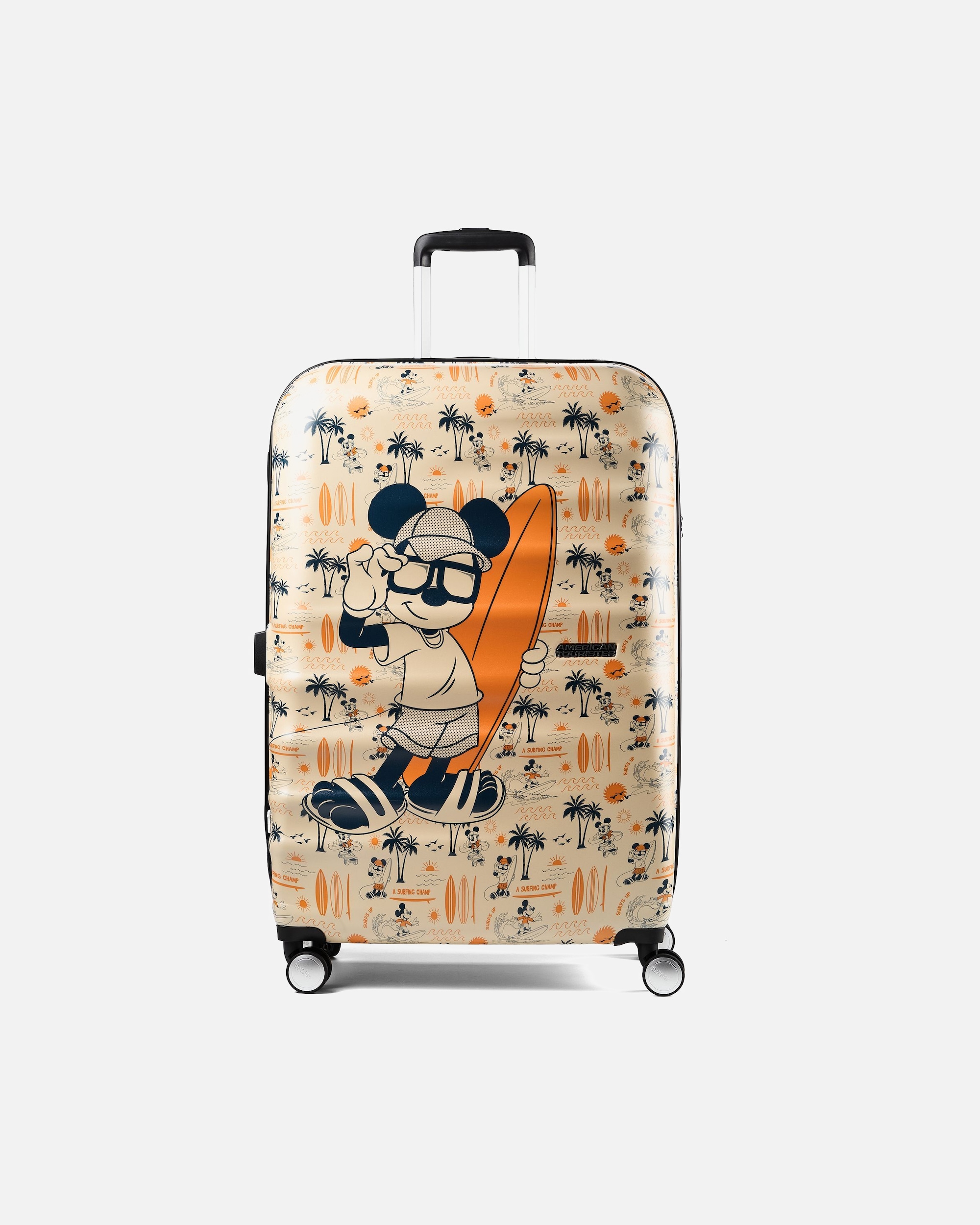Valise trolley for HommeAmerican TouristerWavebreaker Disney 4 roues Valise cabine 77 cmmickey super surfer