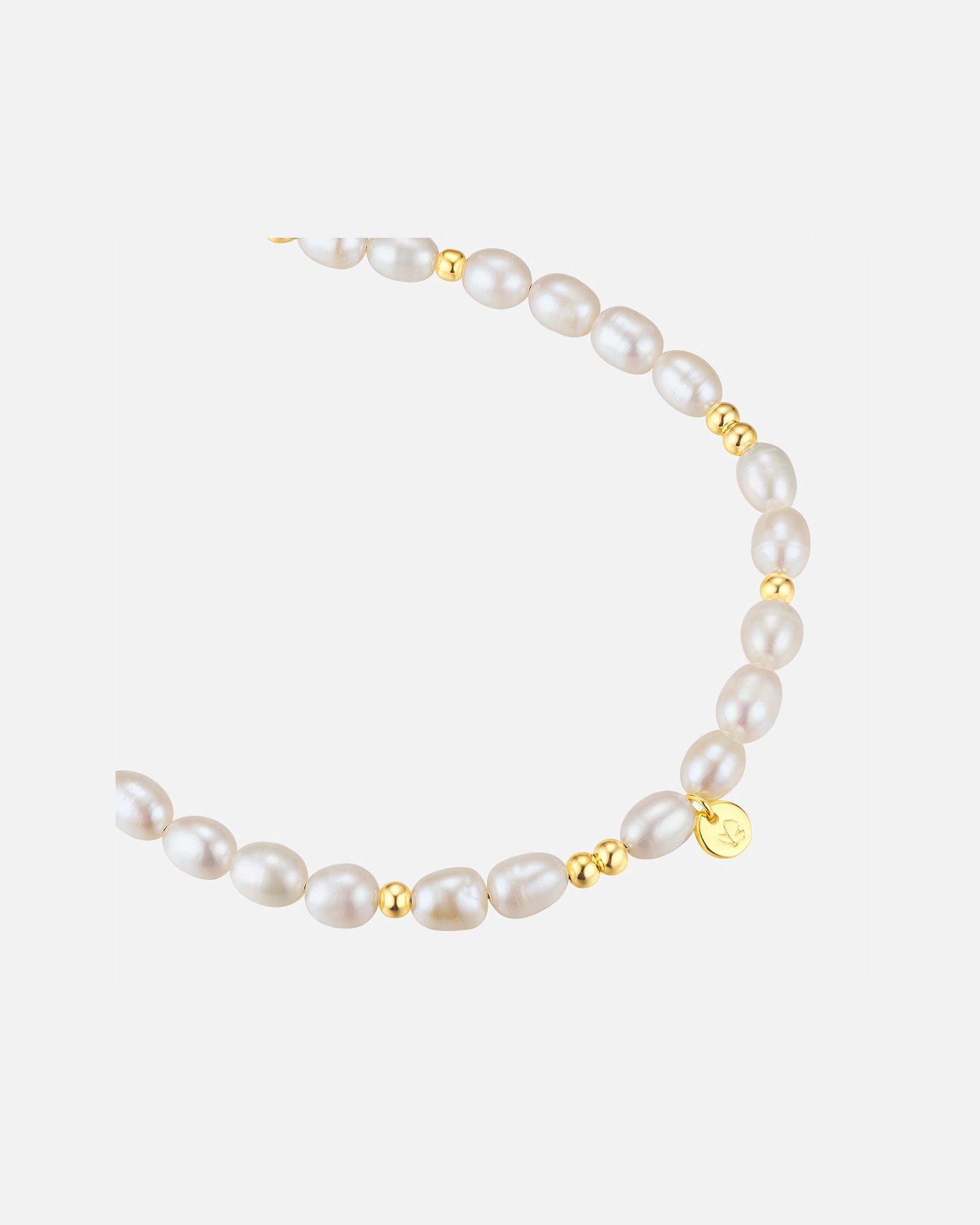 Bracelet for FemmeGlanzstücke MünchenSüßwasser-Zuchtperle en Perlenarmband en Perlen-Armband17 cm