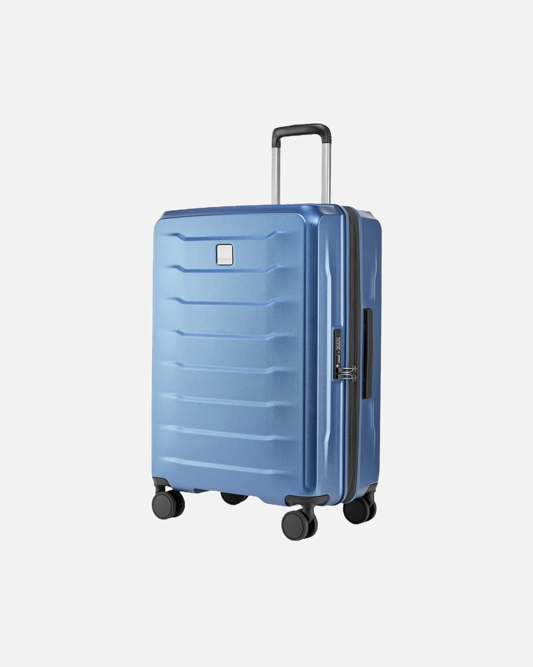 Trolley für Unisex Stratic Phoenix 4 Rollen Trolley 66 cm mit Dehnfalte dark blue