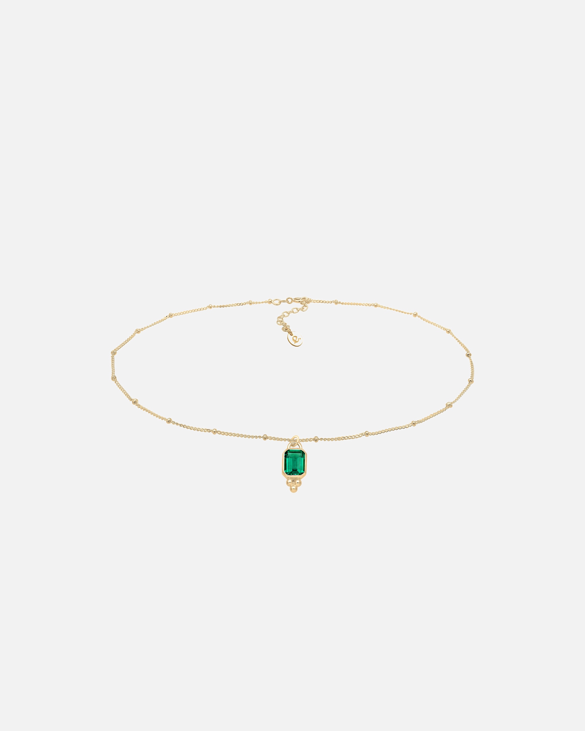 Halskette für Weiblich Elli PREMIUM Choker Kugelkette Quartz Edelstein 925 Silber 40