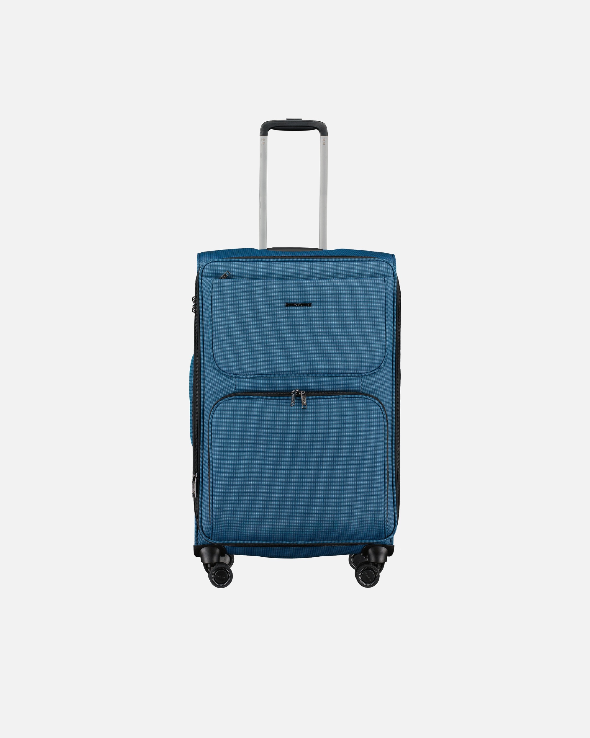 Koffer für Weiblich Stratic Bendigo Light Plus 4-Rollen Trolley 72 cm Laptopfach petrol